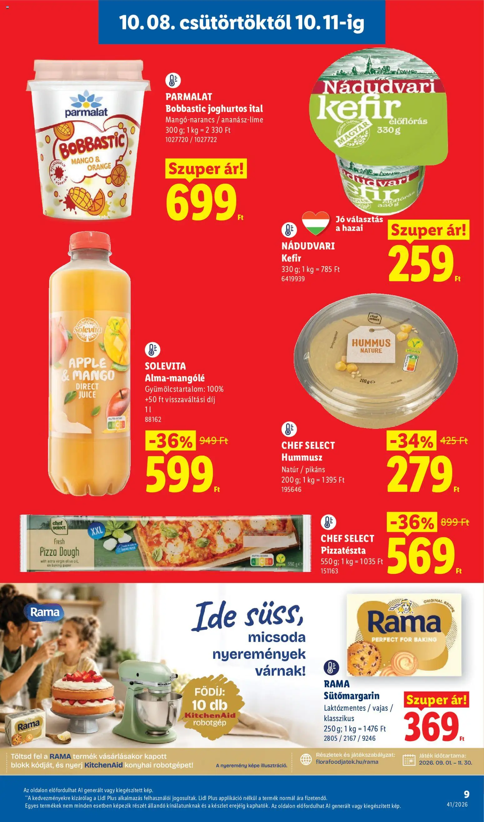 Lidl akciós ujság - amely érvényes a következő dátumtól: 2026.10.08. | Oldal: 9
