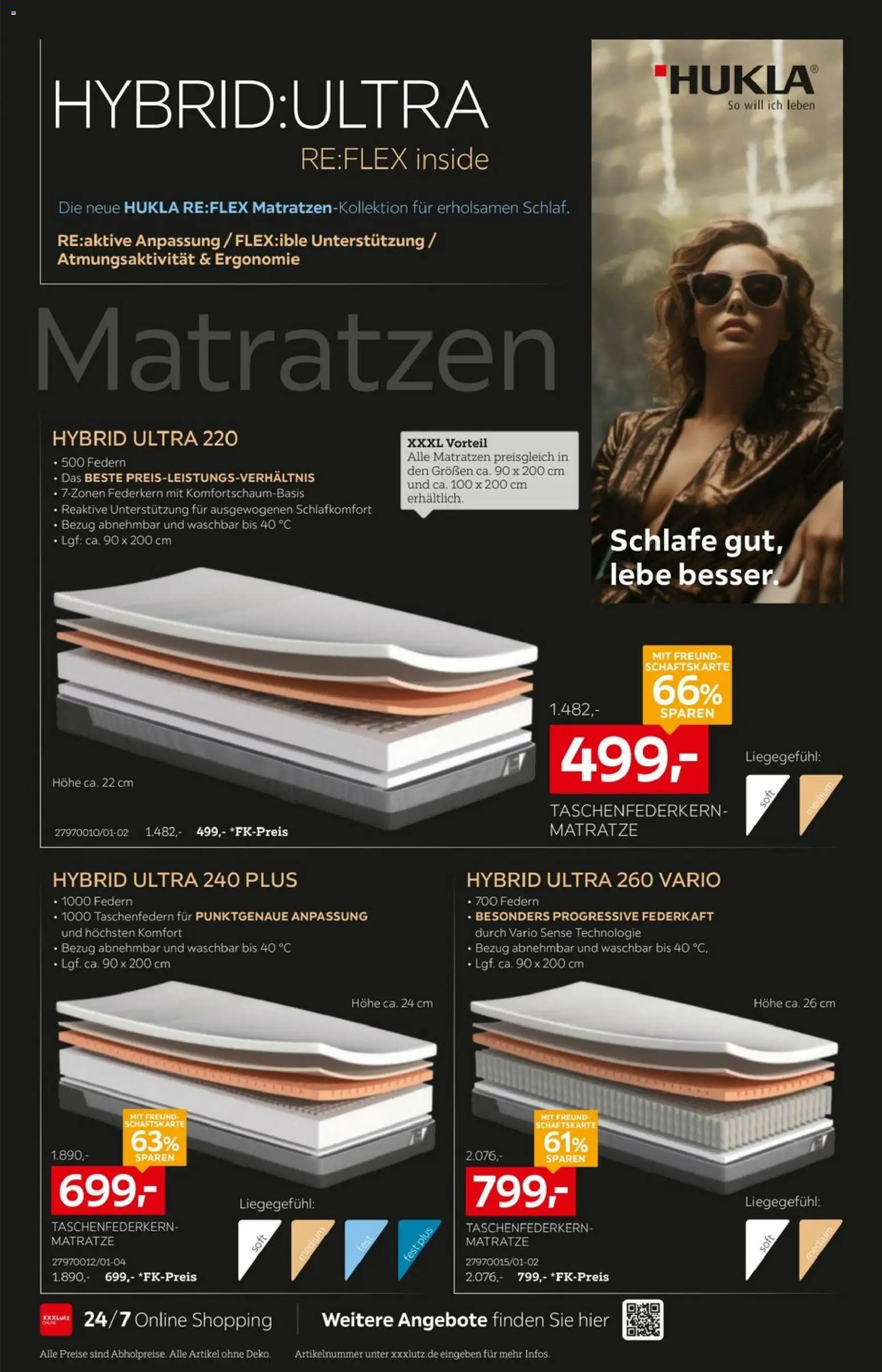 XXXLutz Bis zu 66% auf Matratzen – gültig ab 08.08.2026 | Seite: 2 | Produkte: Matratze