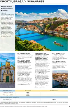 Vista previa Viajes El Corte Inglés folleto Destinos Otoño y Primavera válido desde el 01/07/2026 | Página: 41 | Productos: Café, Braga, Azulejos, Cuna