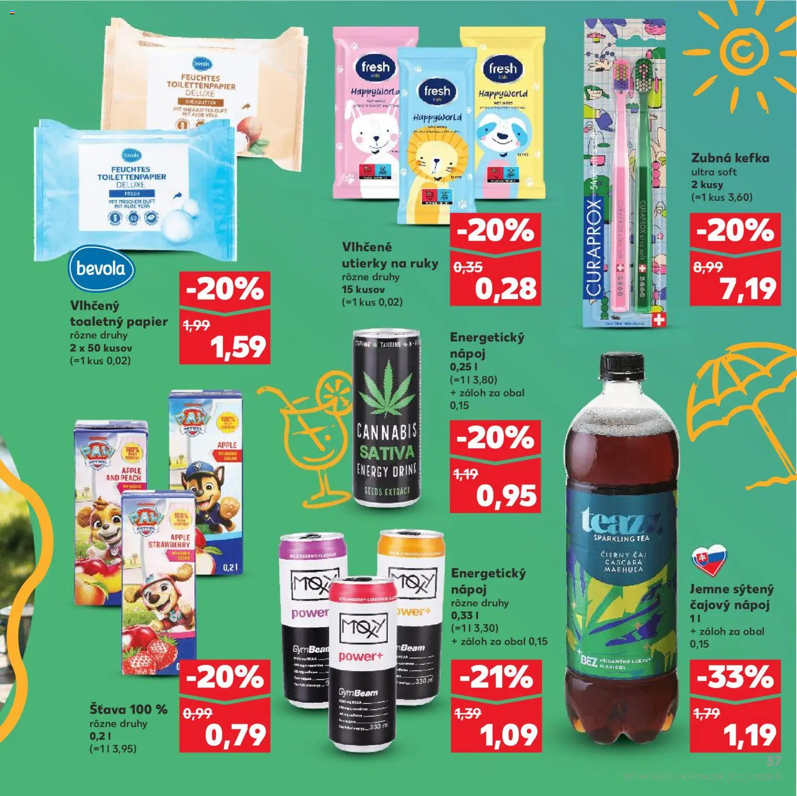 Kaufland SK akciós ujság - amely érvényes a következő dátumtól: 2026.07.01. | Oldal: 37 | Termékek: Aloe vera, Tea