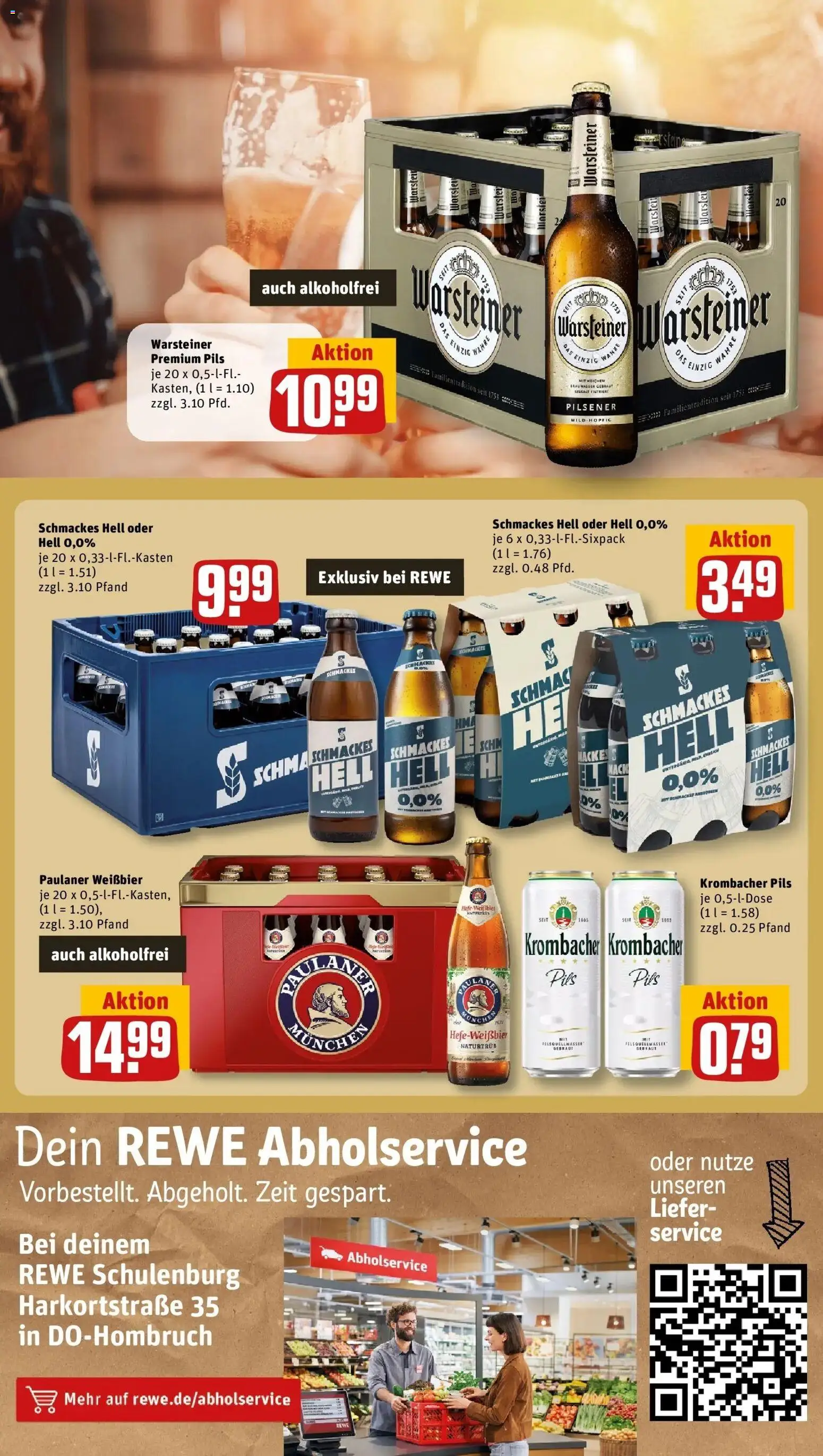 Rewe Prospekt Dortmund – gültig ab 27.07.2026 | Seite: 19 | Produkte: Weißbier, Pils, Warsteiner, Krombacher