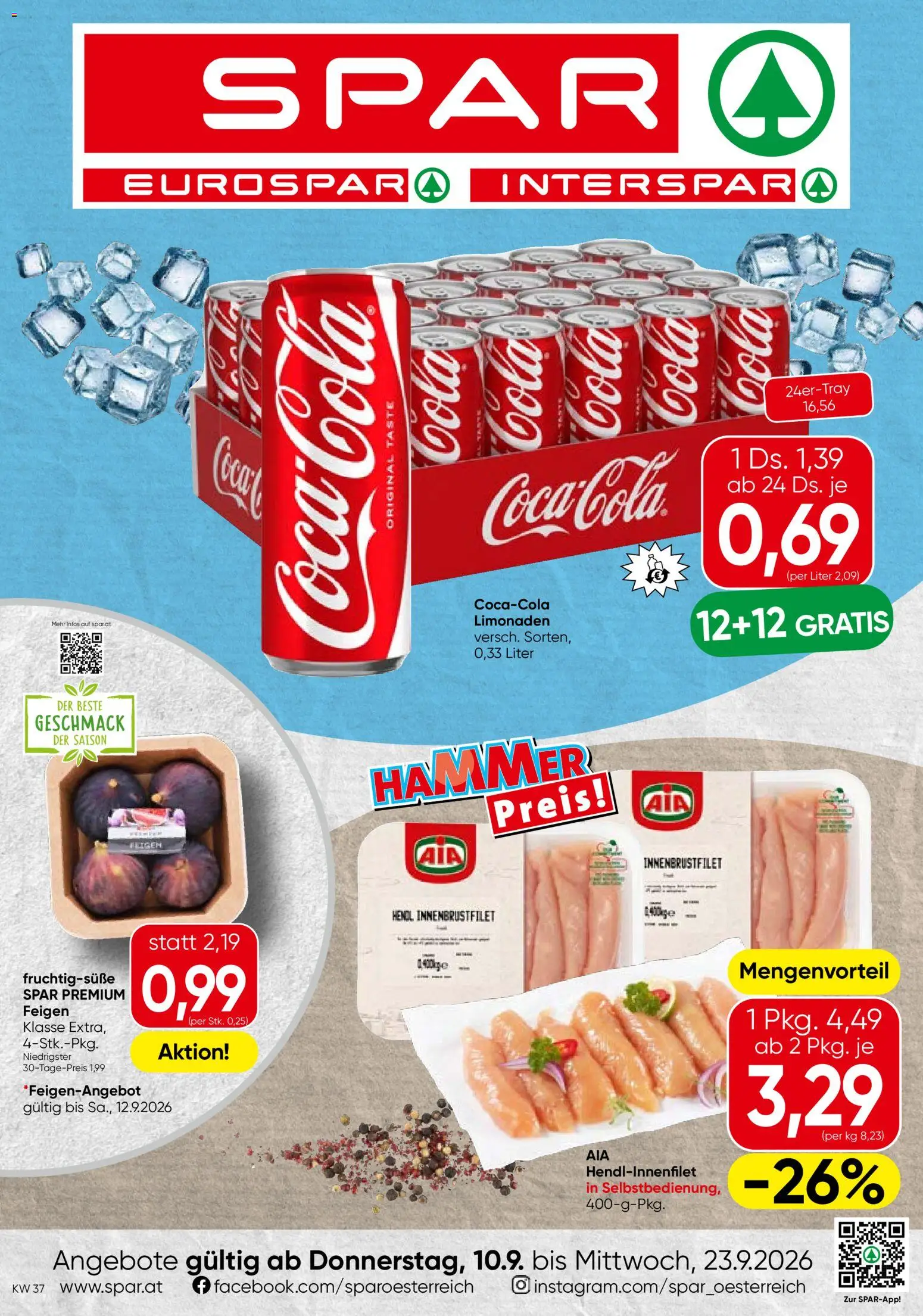 Spar - Flugblatt gültig ab 10.09.2026 | Seite: 1