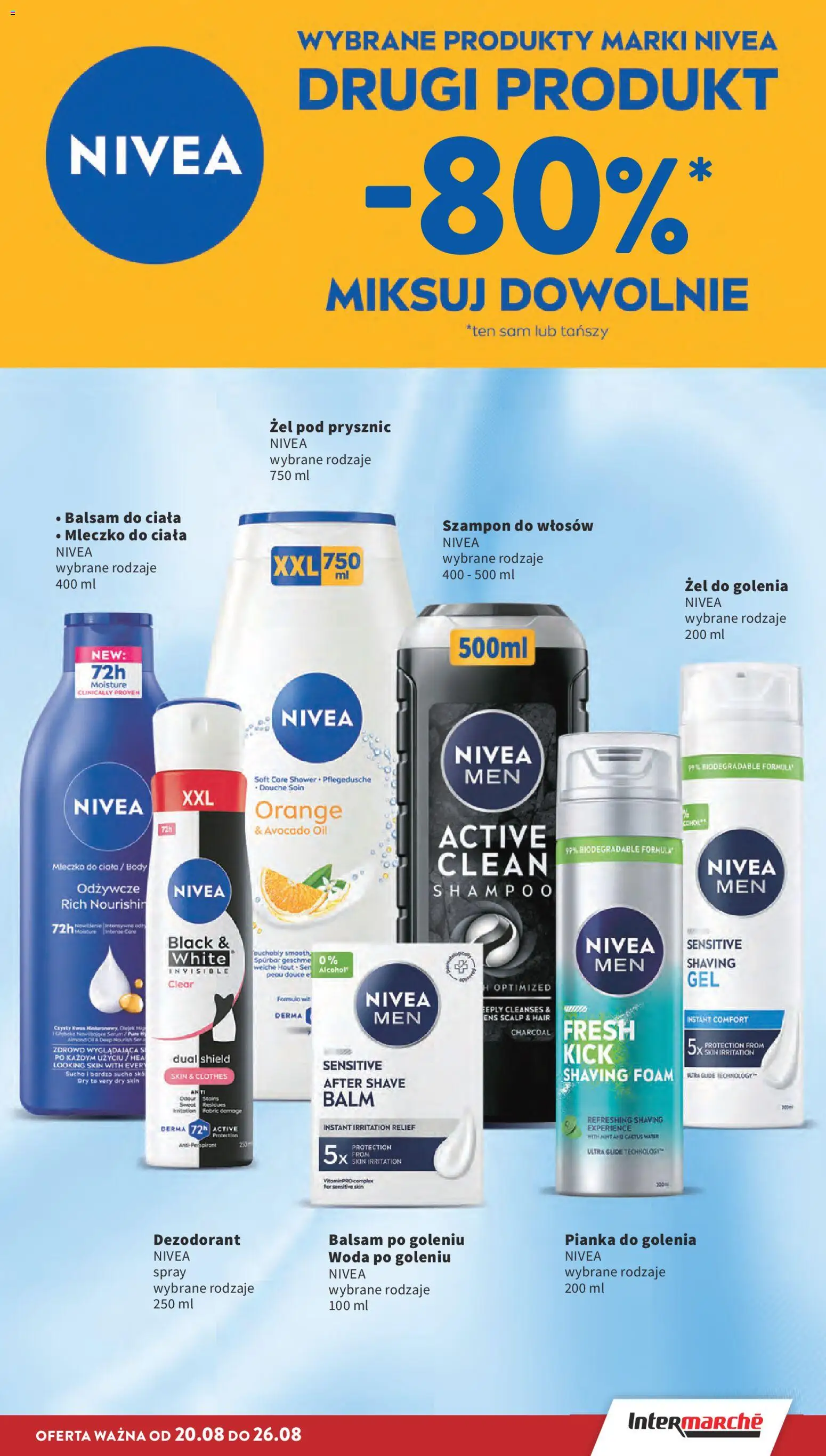 Intermarche gazetka od 20.08.2026 | Strona: 39 | Produkty: Balsam do ciała, Ser, Body, Dezodorant