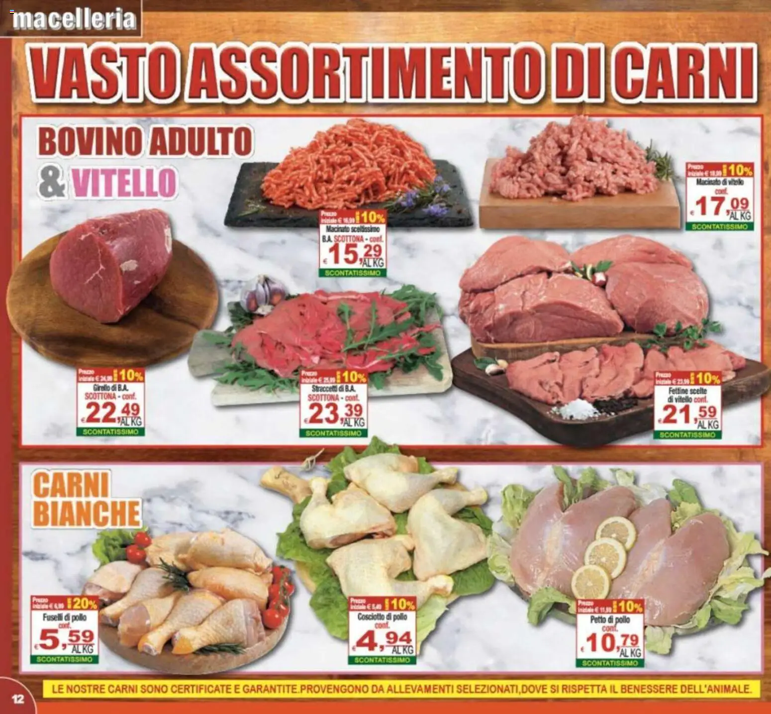Volantino CTS del 08.05.2026 | Pagina: 12 | Prodotti: Petto di Pollo, Pollo, Vitello, Girello