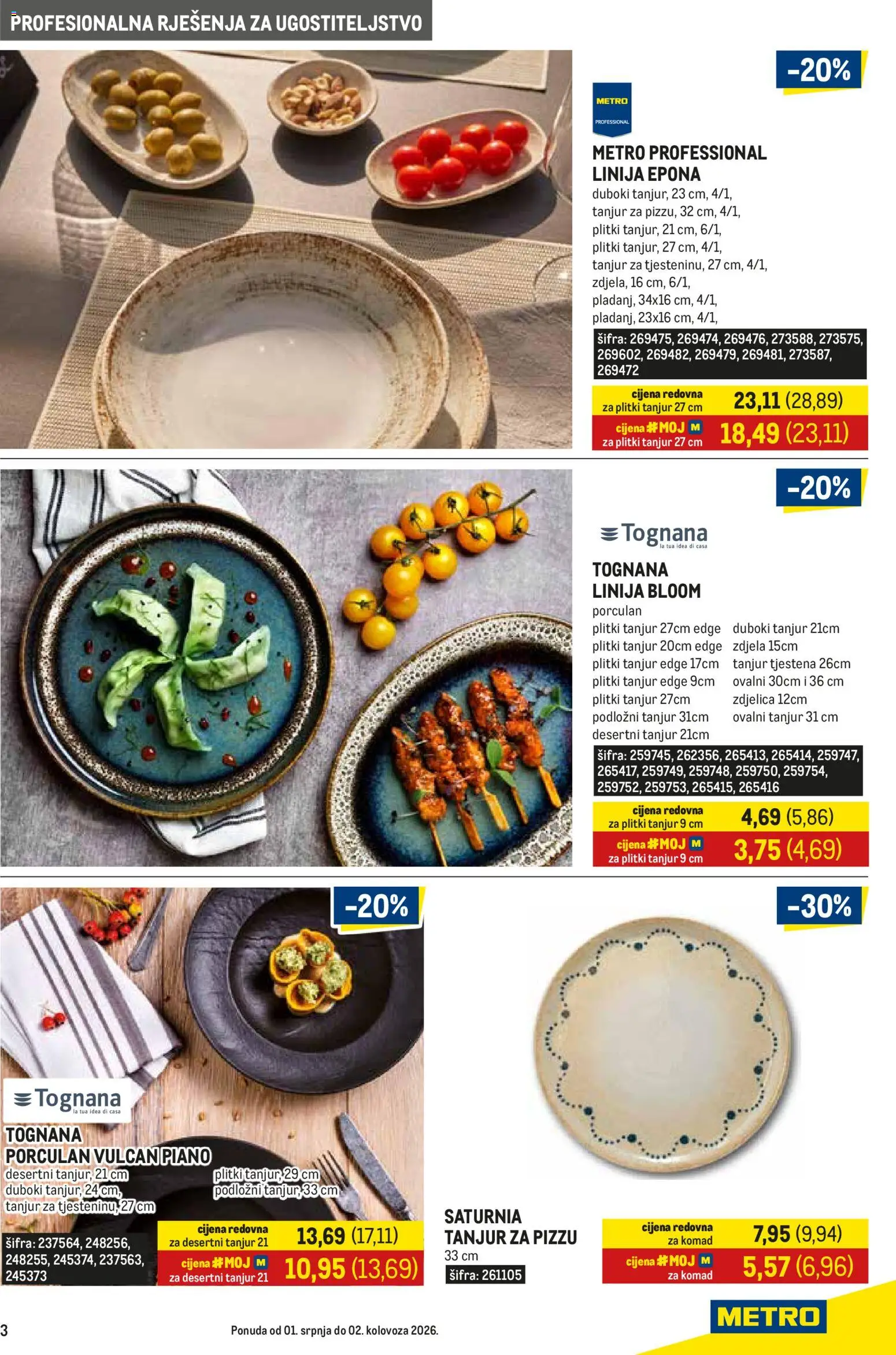 Metro katalog | vrijedi od 01.07.2026 | Stranica: 3 | Proizvodi: Tognana, Zdjela