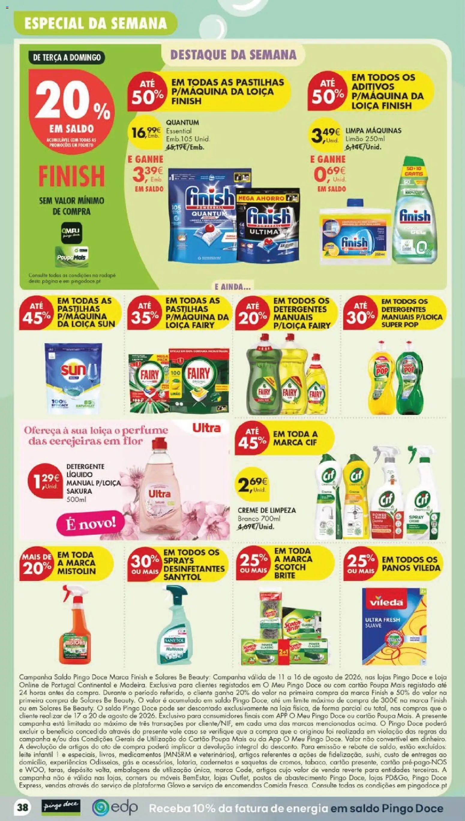 Pingo Doce folheto │ válido de 11/08/2026 | Página: 44 | Produtos: Perfume, Leite infantil, Leite, Creme