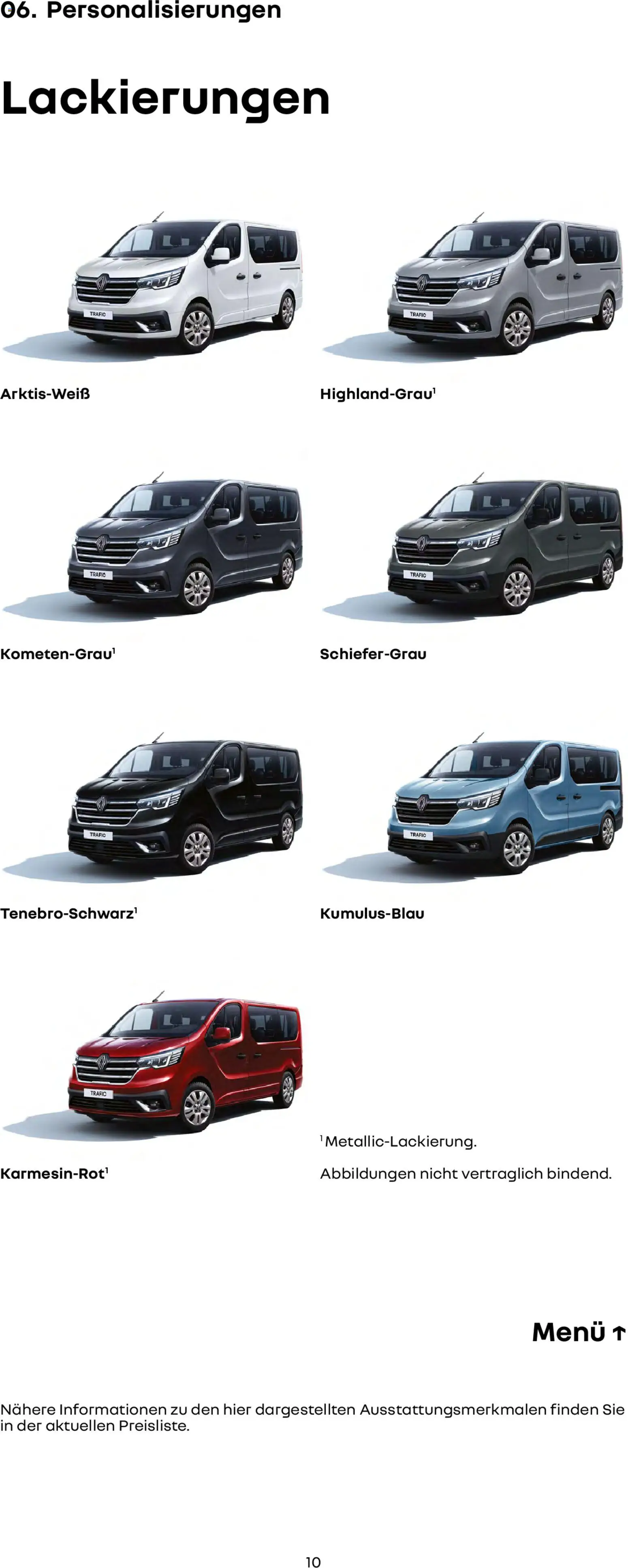 Renault Trafic Combi – gültig ab 15.01.2026 | Seite: 10