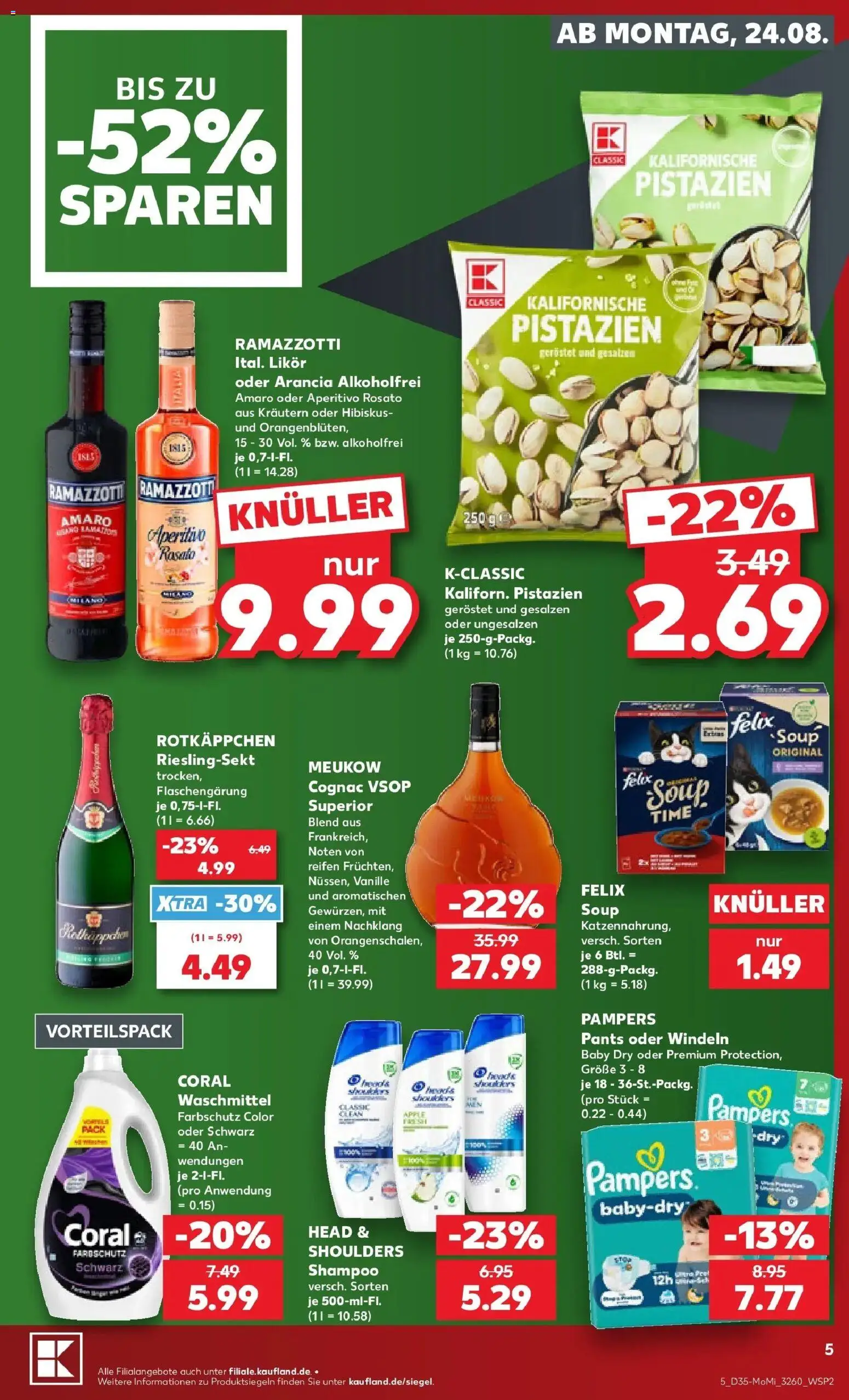 Prospekt Kaufland ab 24.08.2026 » Angebote Online zum Blättern | Seite: 5 | Produkte: Likör, Apple, Vanille, Waschmittel