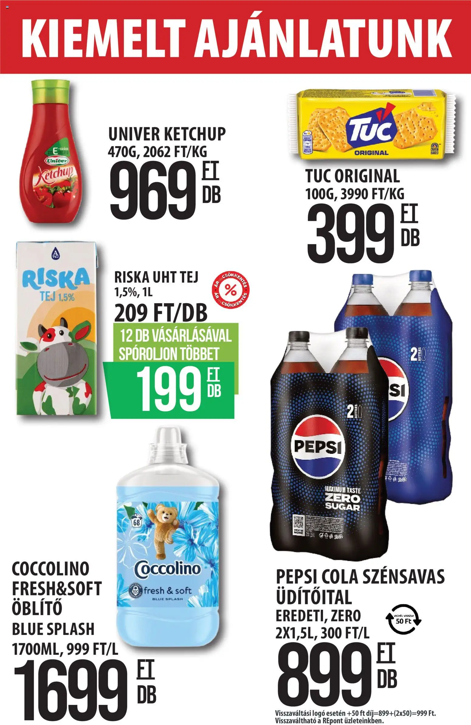 COOP Szolnok akciós ujság - amely érvényes a következő dátumtól: 16.04.2026 | Oldal: 2 | Termékek: Coccolino, Cola, Tej, Ketchup