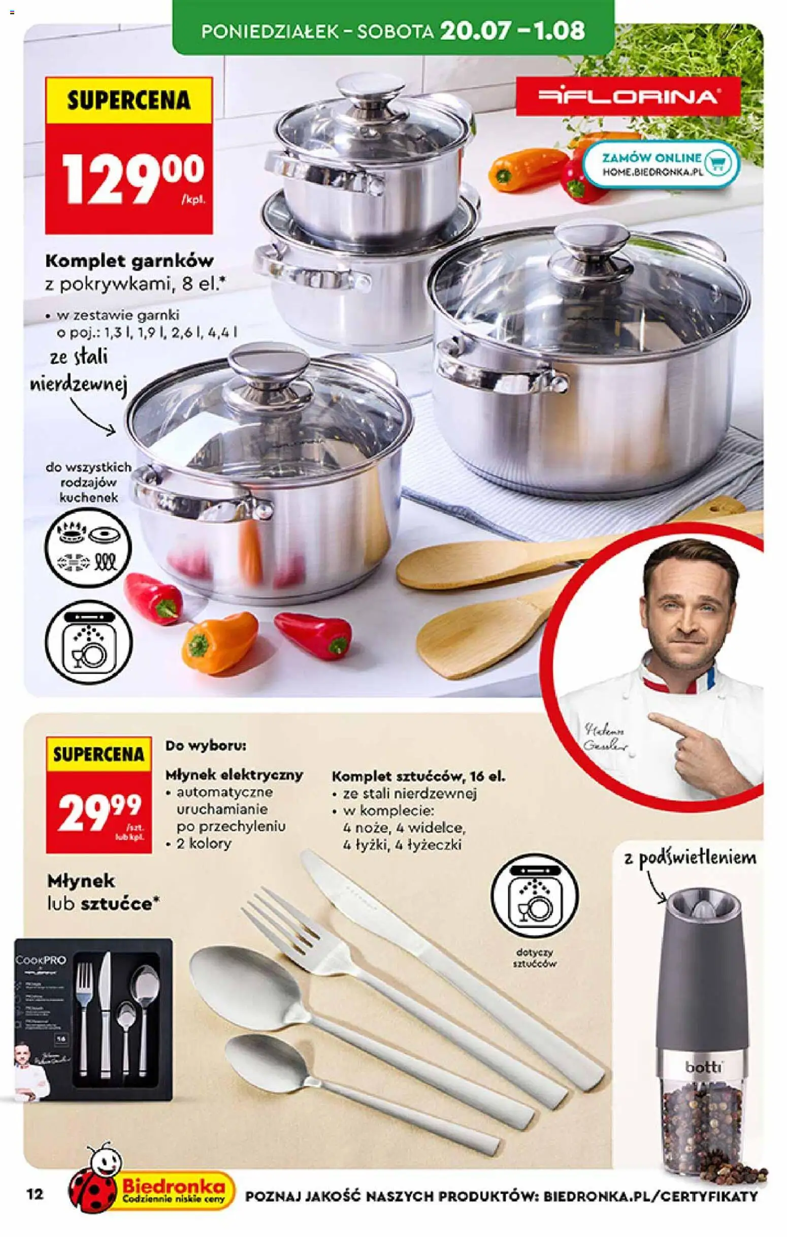 Biedronka Polsko leták - Hity i inspiracje od 20.07.2026 | Strana: 12 | Produkty: Mlýnek