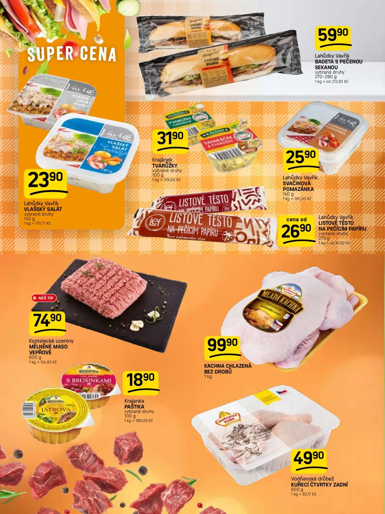 Flop leták od 12.08.2026 | Strana: 6 | Produkty: Kachna chlazená, Uzeniny, Kachna, Paštika