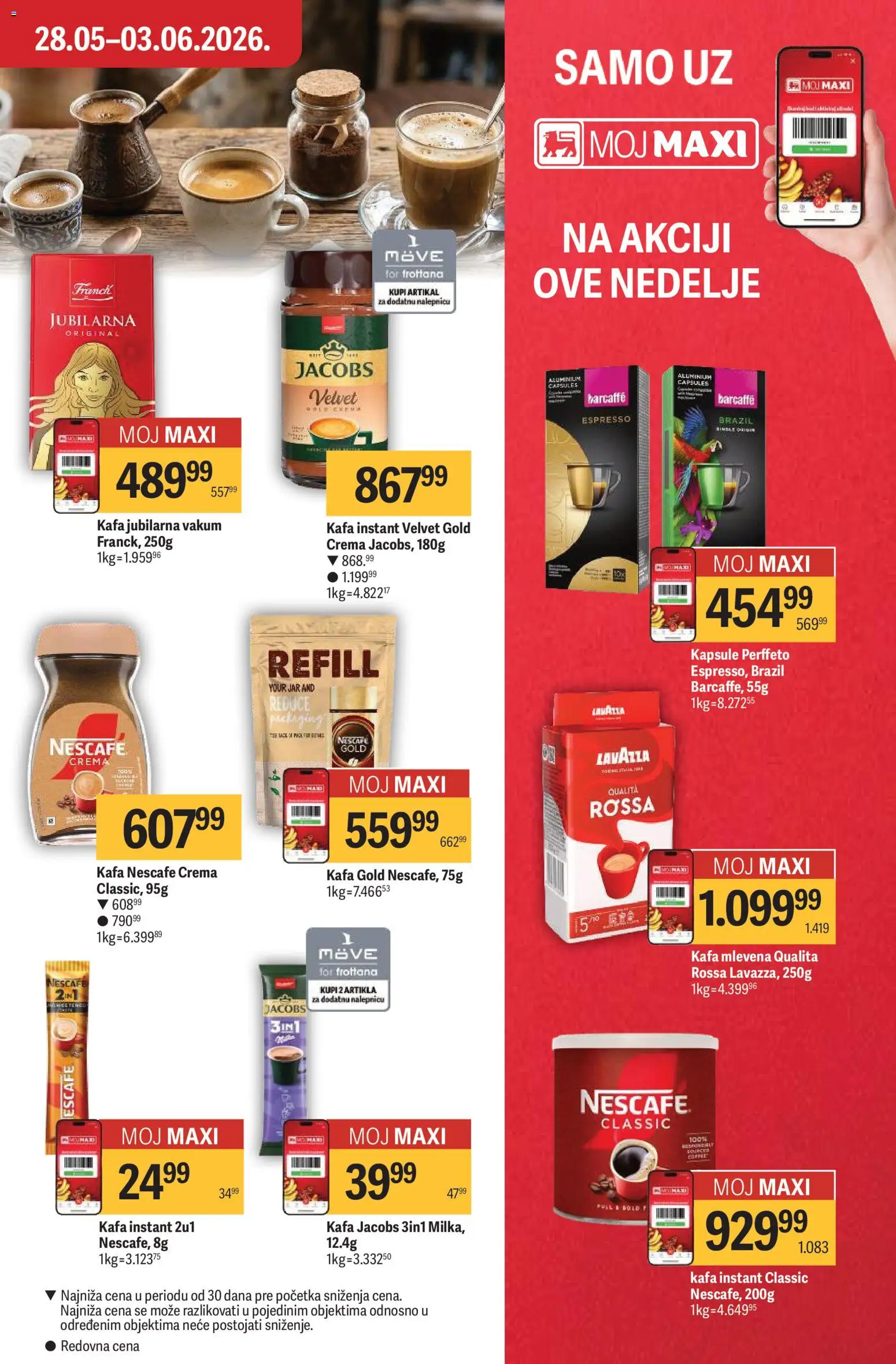 Maxi katalog - važi od 28.05.2026 | Strana: 21 | Proizvode: Kapsule, Barcaffé, Kafa, Lavazza