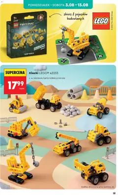 Pogląd oferty "Biedronka gazetka - Hity i inspiracje" - ważna od 03.08.2026 | Strona: 19 | Produkty: Karta, Lego