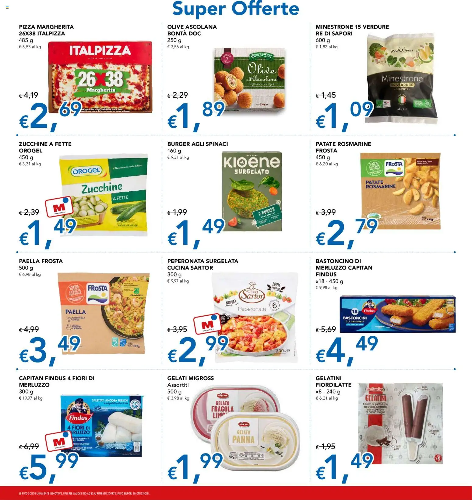 Volantino Migross del 08/10/2026 | Pagina: 11 | Prodotti: Panna, Patate, Spinaci, Zucchine