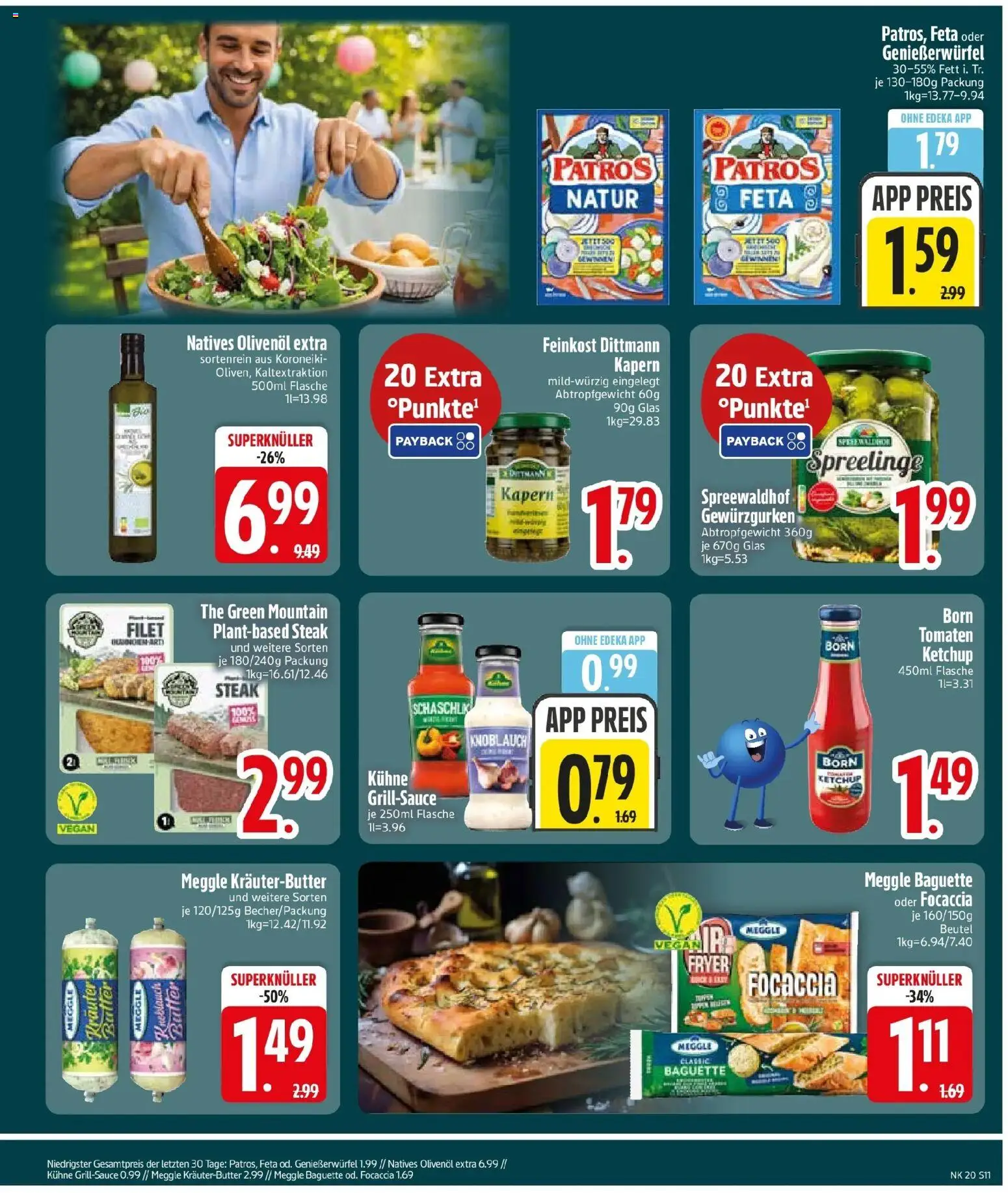 Edeka prospekt Vilgertshofen-Issing	 – gültig ab 10.05.2026 | Seite: 13 | Produkte: Feta, Olivenol, Baguette, Tomaten