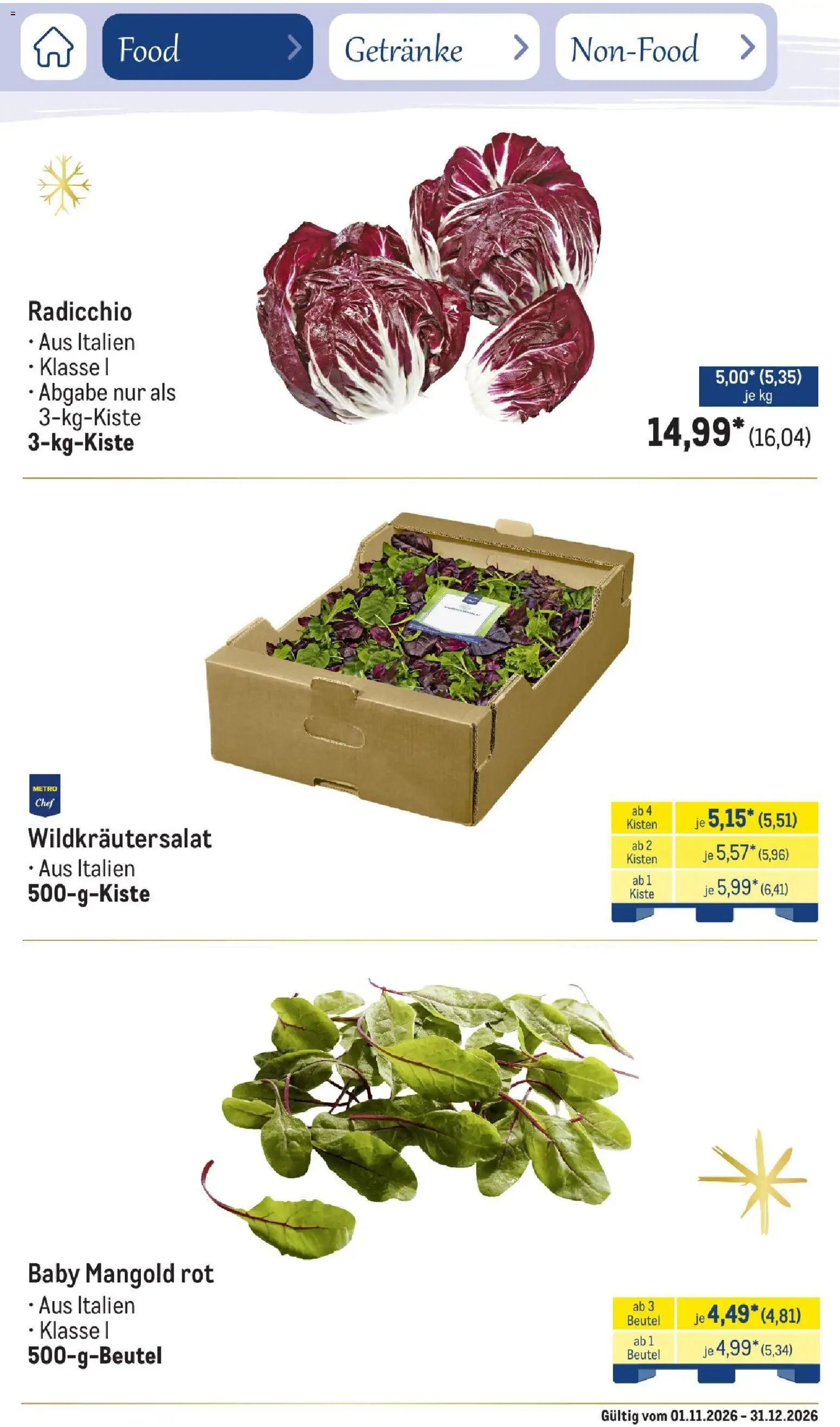 Metro Saisonkatalog Festtage voller Genuss – gültig ab 01.11.2026 | Seite: 26