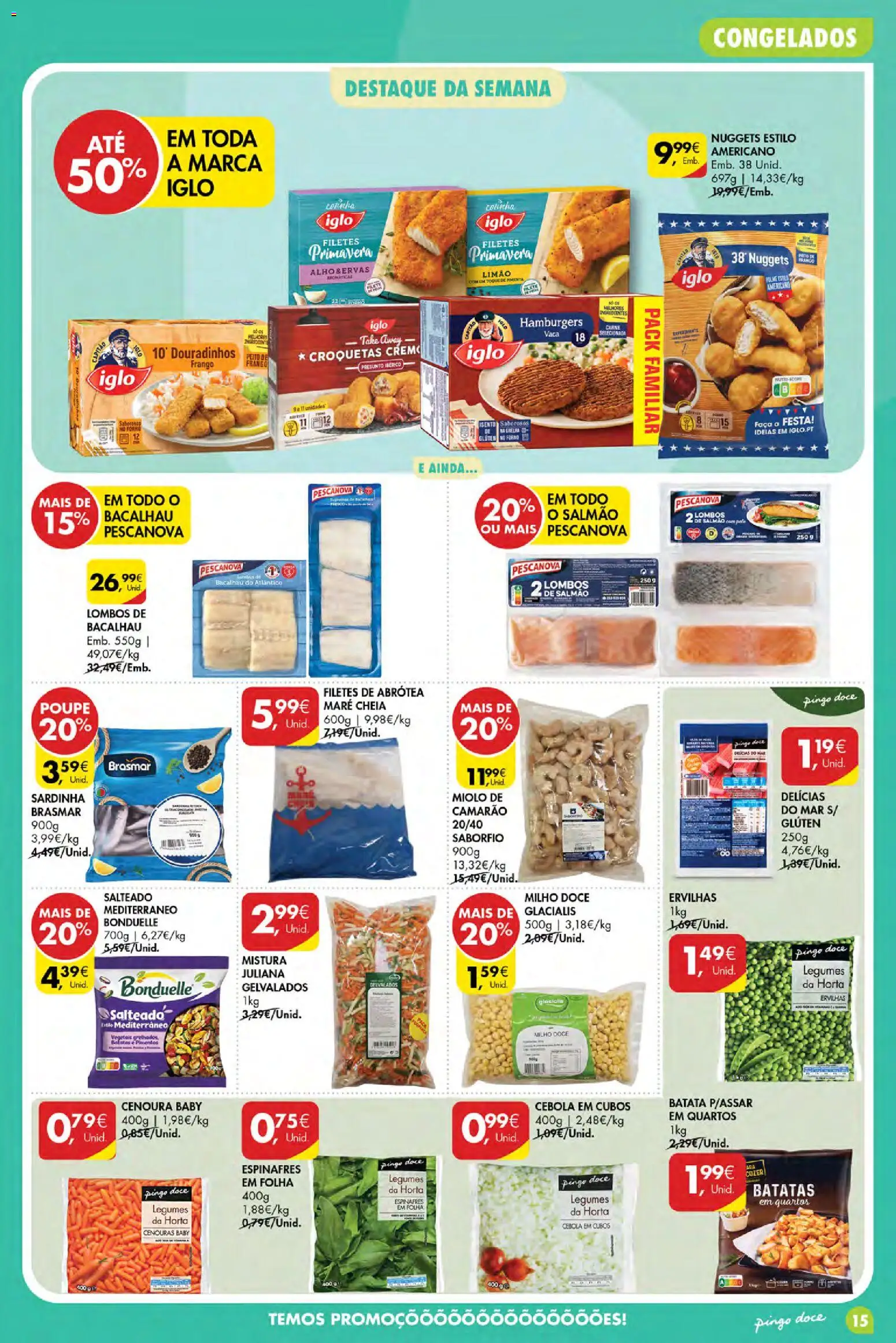 Pingo Doce Poupe Esta Semana Açores │ válido de 16/07/2026 | Página: 15 | Produtos: Forno, Camarão, Cenoura, Milho