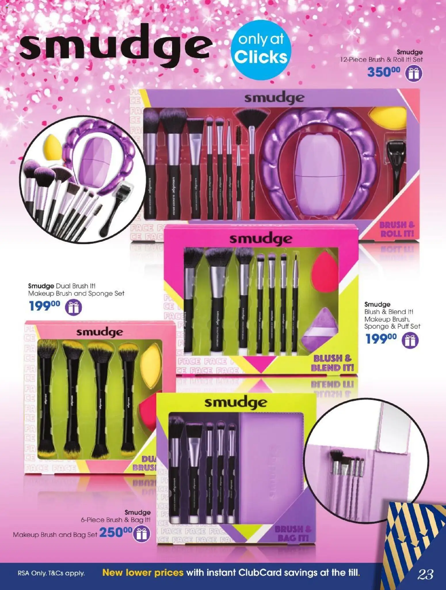 New Clicks catalogue – valid from 27/10/2026 | Page: 23 | Products: Bag, Blush, Brush