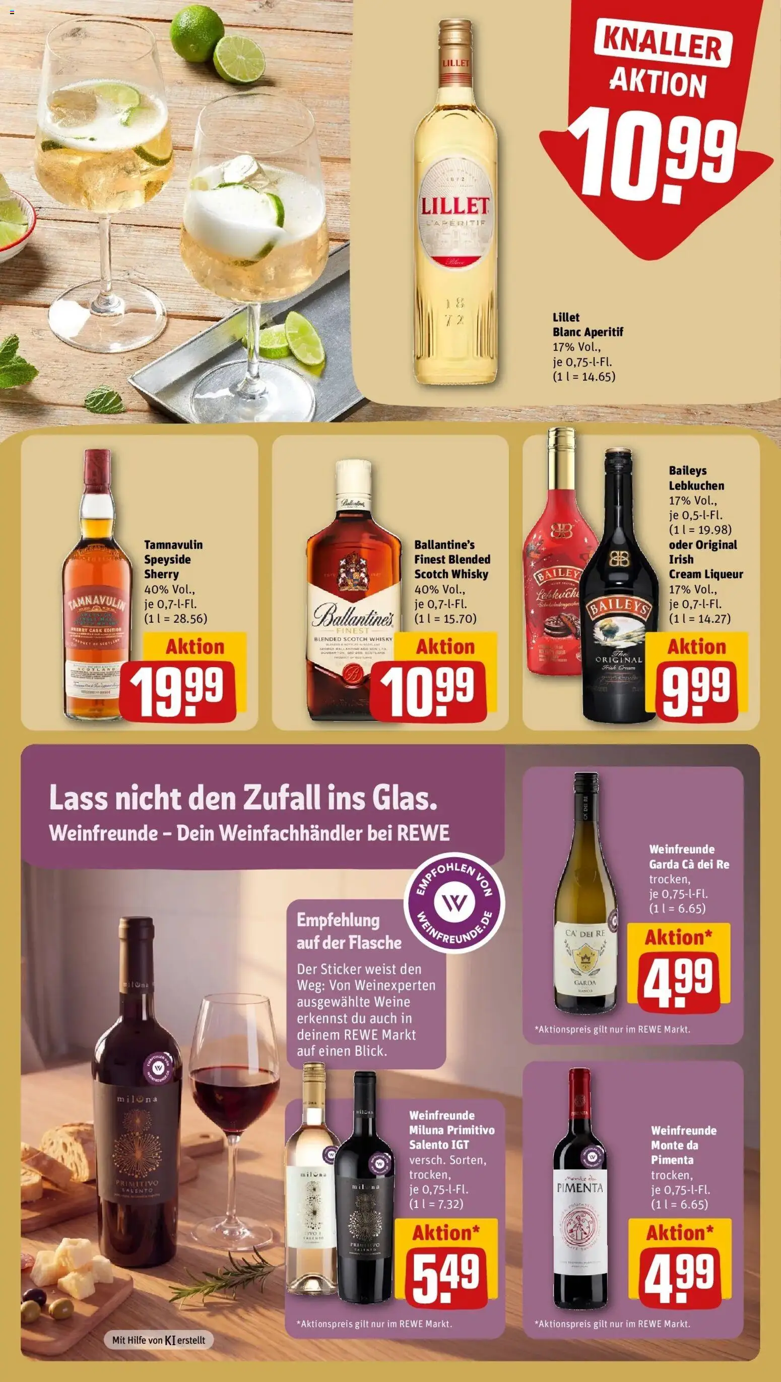 REWE Prospekt ab 12.10.2026 zum Blättern » Angebote | Seite: 15 | Produkte: Whisky, Lillet, Baileys