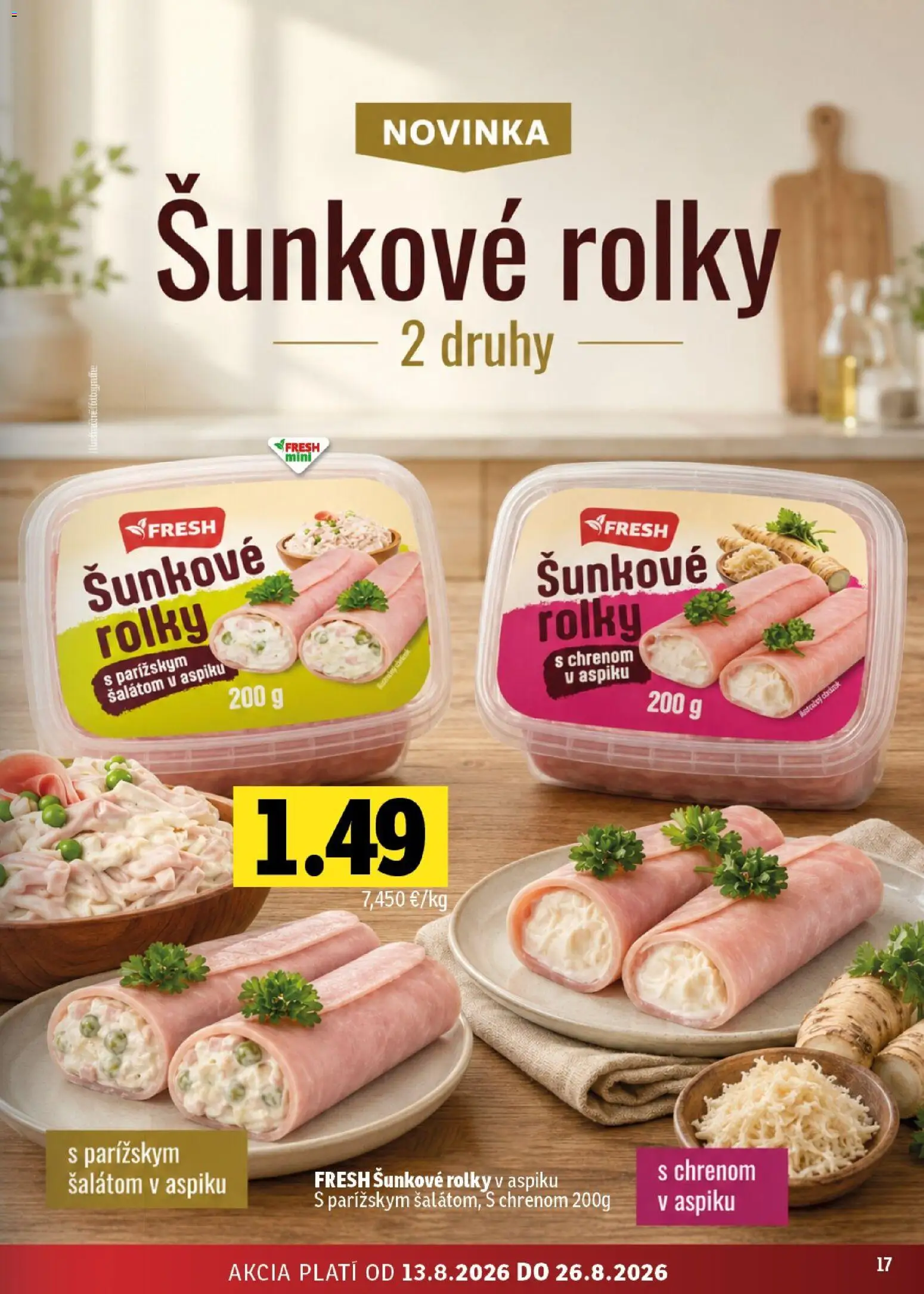 Nové Fresh akcie – leták je platný od 13.08.2026 | Strana: 17