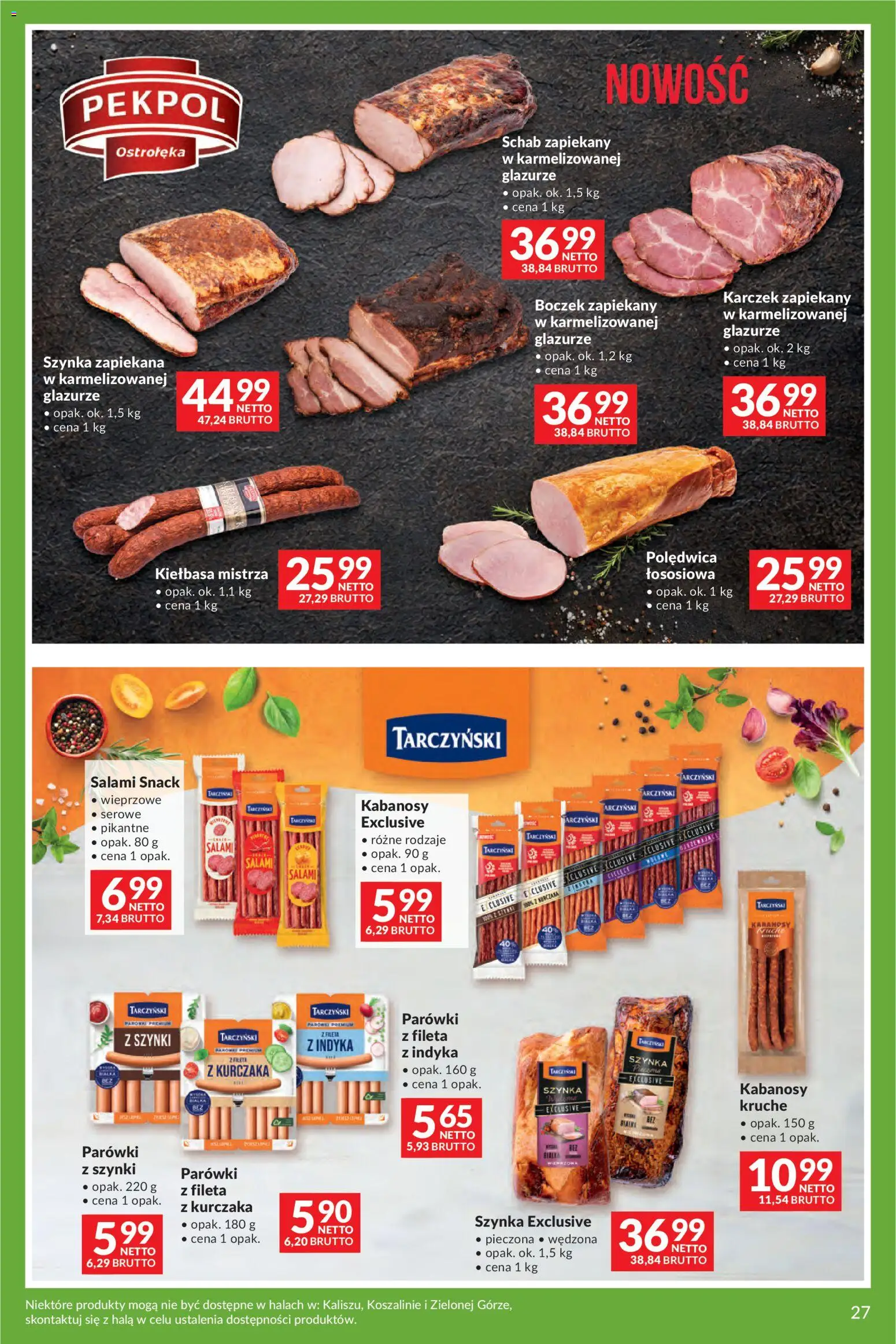 Makro gazetka - Uroczystości od 12.05.2026 | Strona: 27 | Produkty: Schab, Kabanosy, Szynka, Boczek