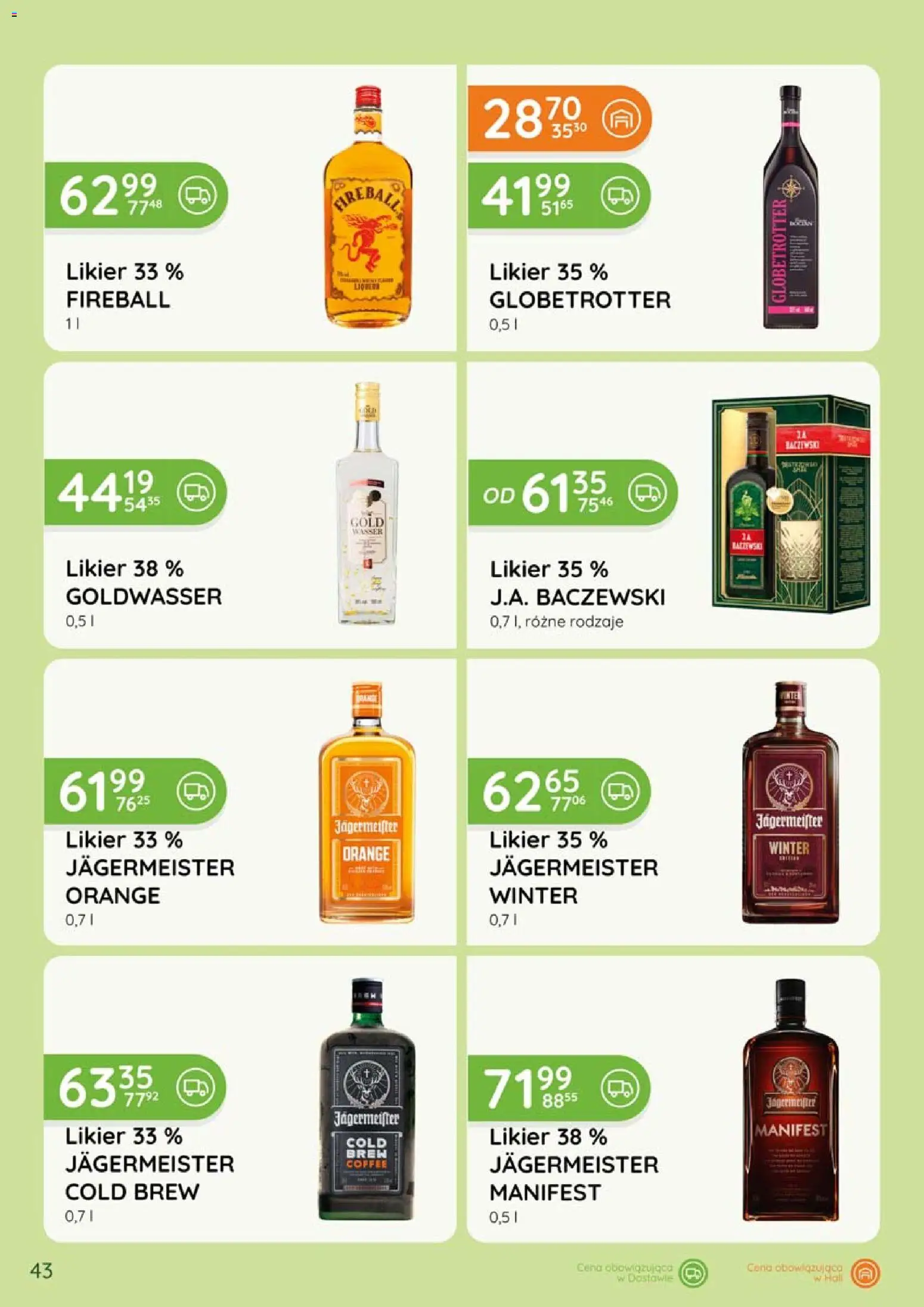 Eurocash gazetka - Katalog Alkoholowy od 01.06.2026 | Strona: 43 | Produkty: Jagermeister