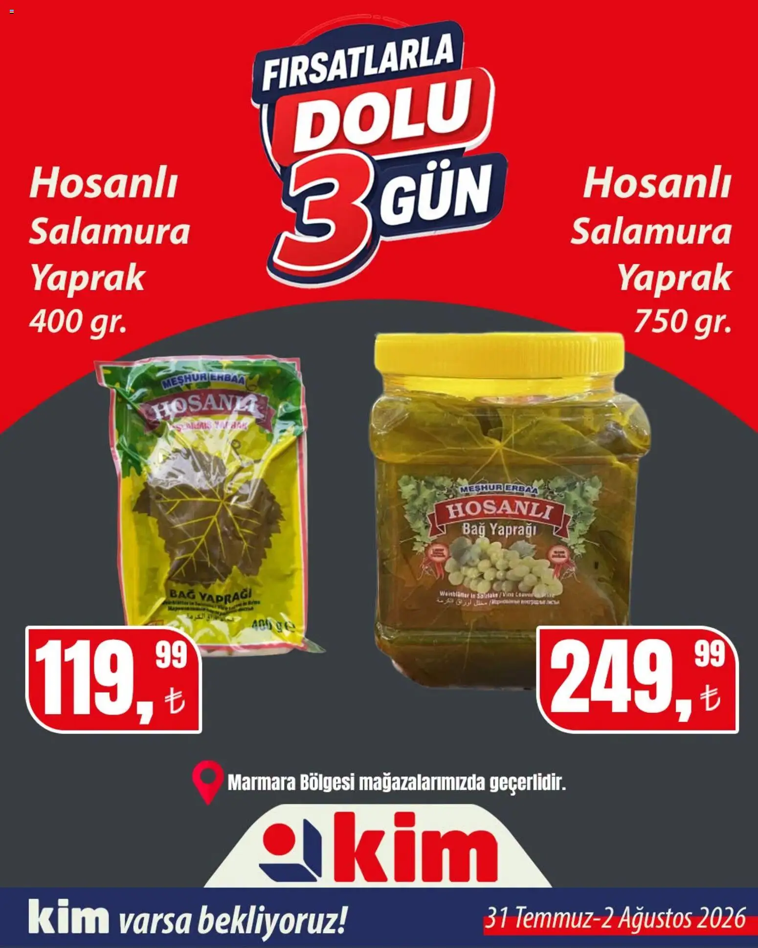 Kim Market - Sebze ve meyve - 31 Temmuz 2026 tarihinden itibaren geçerlidir | Sayfa: 9