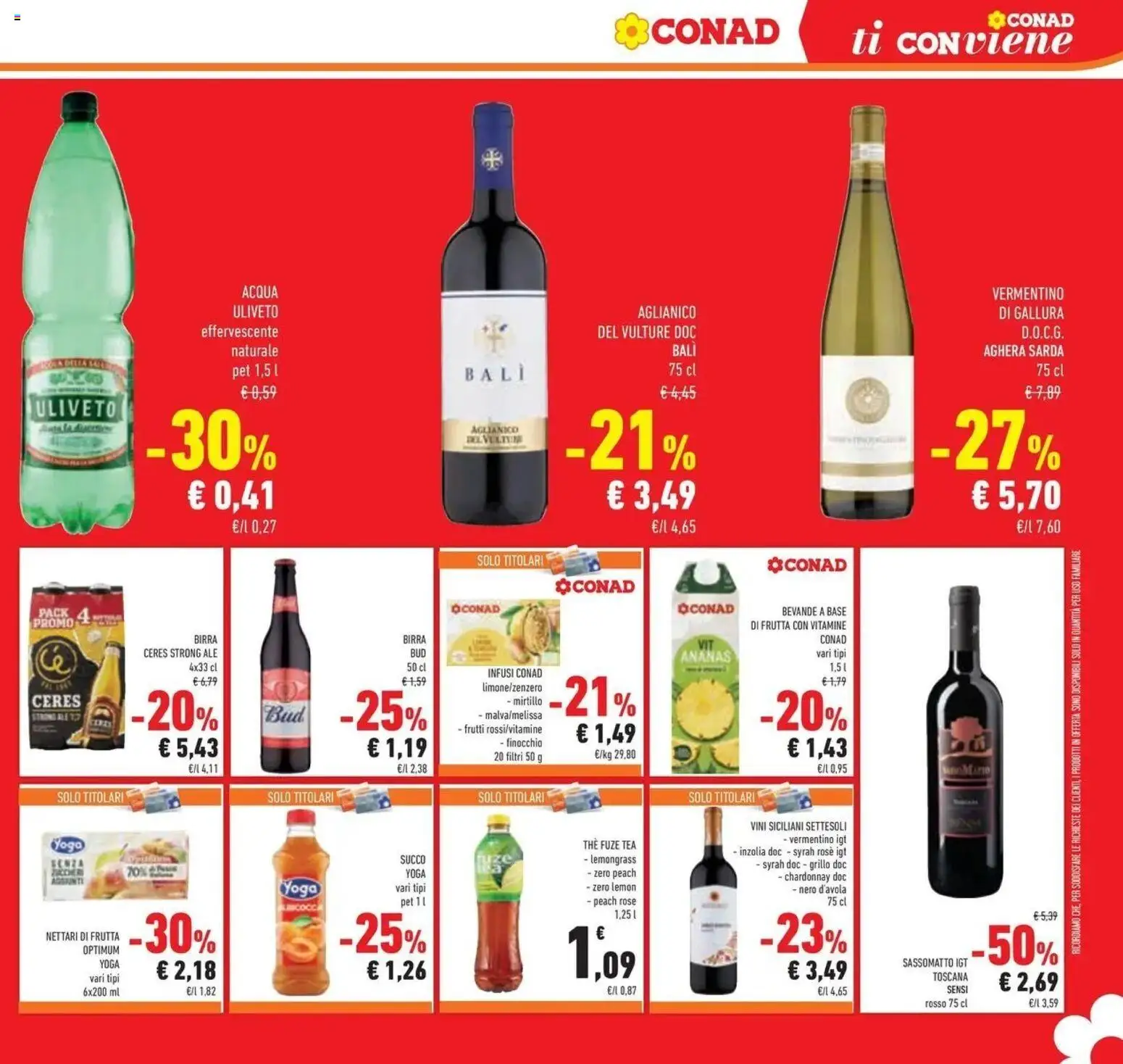 Anteprima volantino Conad dal 23/09/2026 prossima settimana | Pagina: 35 | Prodotti: Acqua, Bevande, Frutta, Ananas