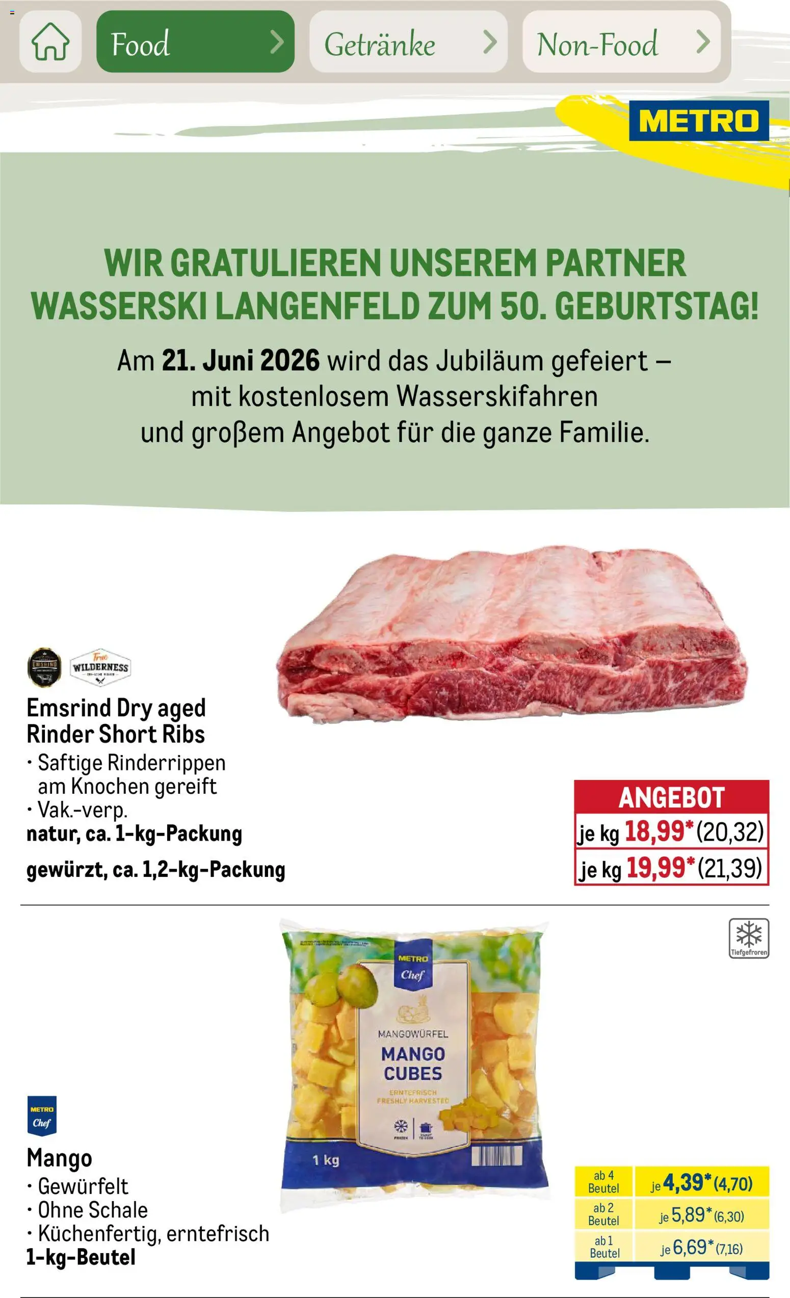 Metro Saisonkatalog Outdoor Dining – gültig ab 01.06.2026 | Seite: 25 | Produkte: Mango
