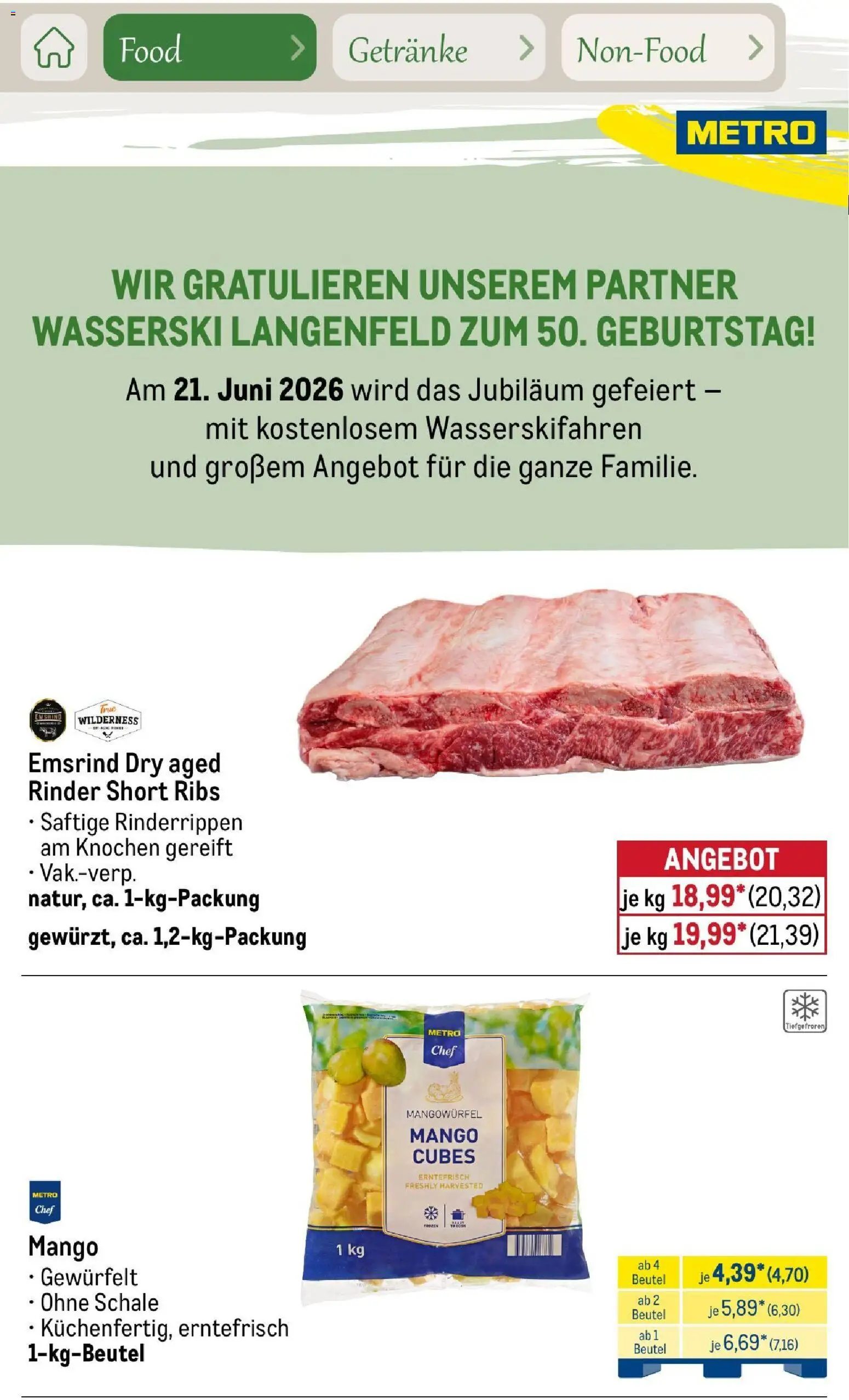Metro Saisonkatalog Outdoor Dining – gültig ab 01.06.2026 | Seite: 25 | Produkte: Mango
