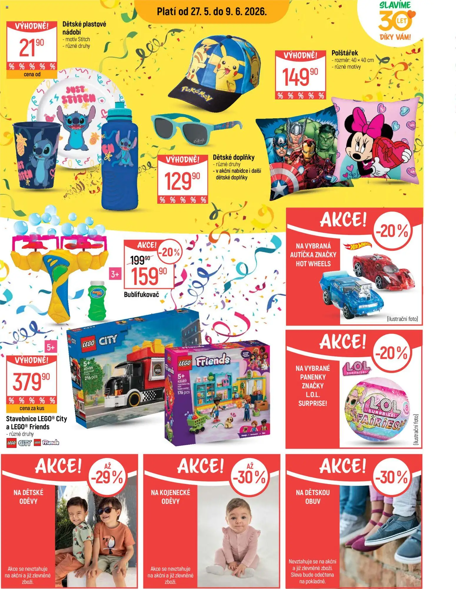 Globus leták - Praha-Štěrboholy od 27.05.2026 | Strana: 11 | Produkty: LEGO, Nádobí, Lego Friends, Stitch