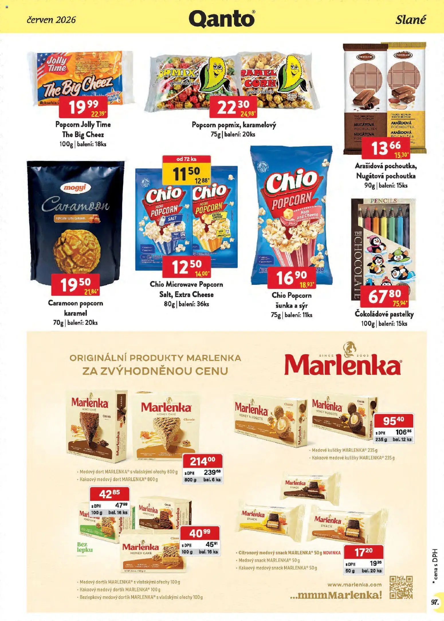 Astur & Qanto leták - Velkoobchod 06/2026 od 01.06.2026 | Strana: 97 | Produkty: Pastelky, Ořechy, Dort, Marlenka