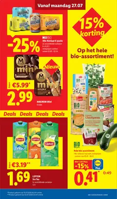 Lidl folder week 31 - Voorbeeld van een folder van Lidl, geldig van 27-07-2026 | Pagina: 5 | Producten: Bloemen, Kikkererwten, Kész piskótalap, Maïs