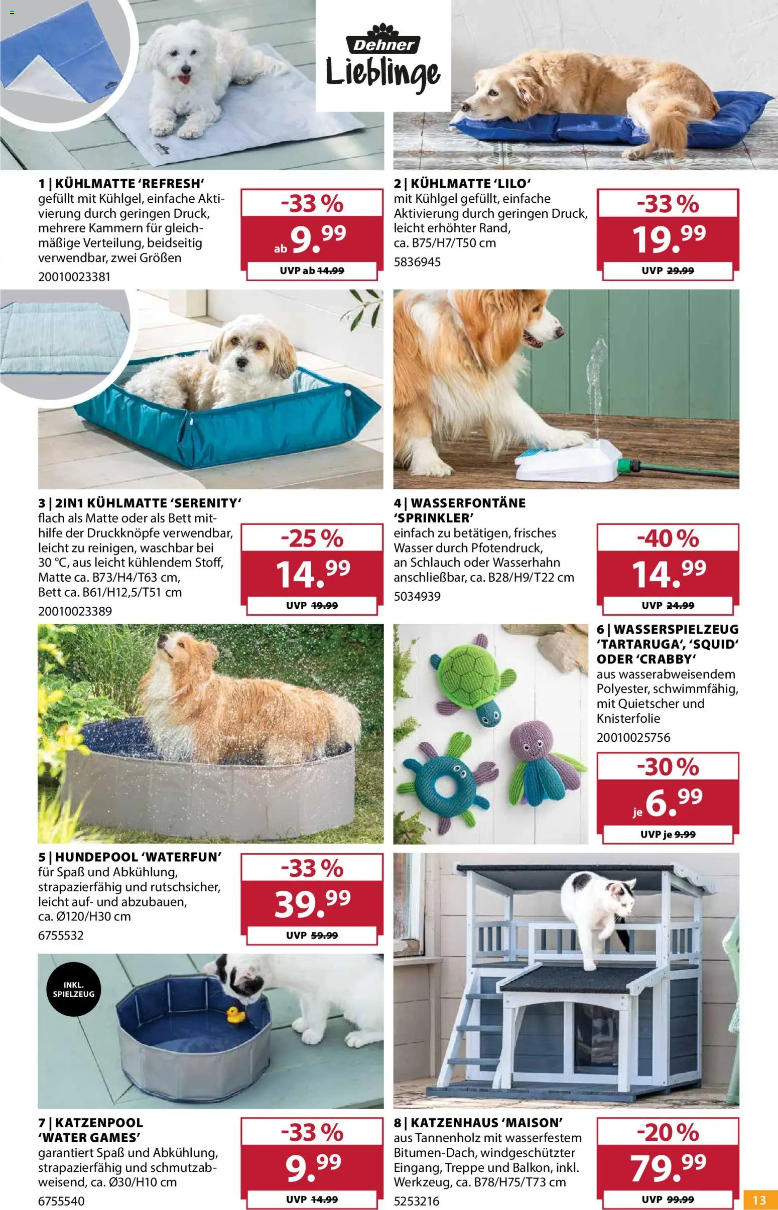 Dehner Prospekt – gültig ab 10.06.2026 | Seite: 13 | Produkte: Bett, Wasser
