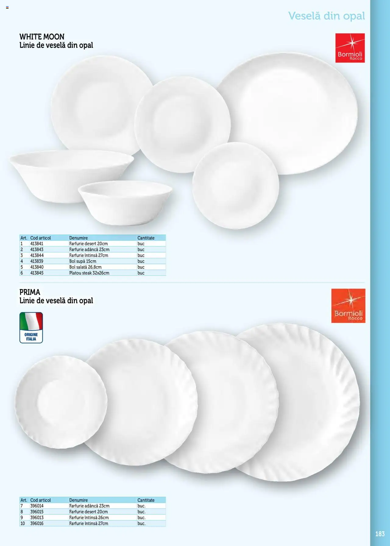 Noul catalog Metro – valabil de la 17.09.2025 | Pagină: 183 | Produse: Bol, Farfurie, Salată, Desert