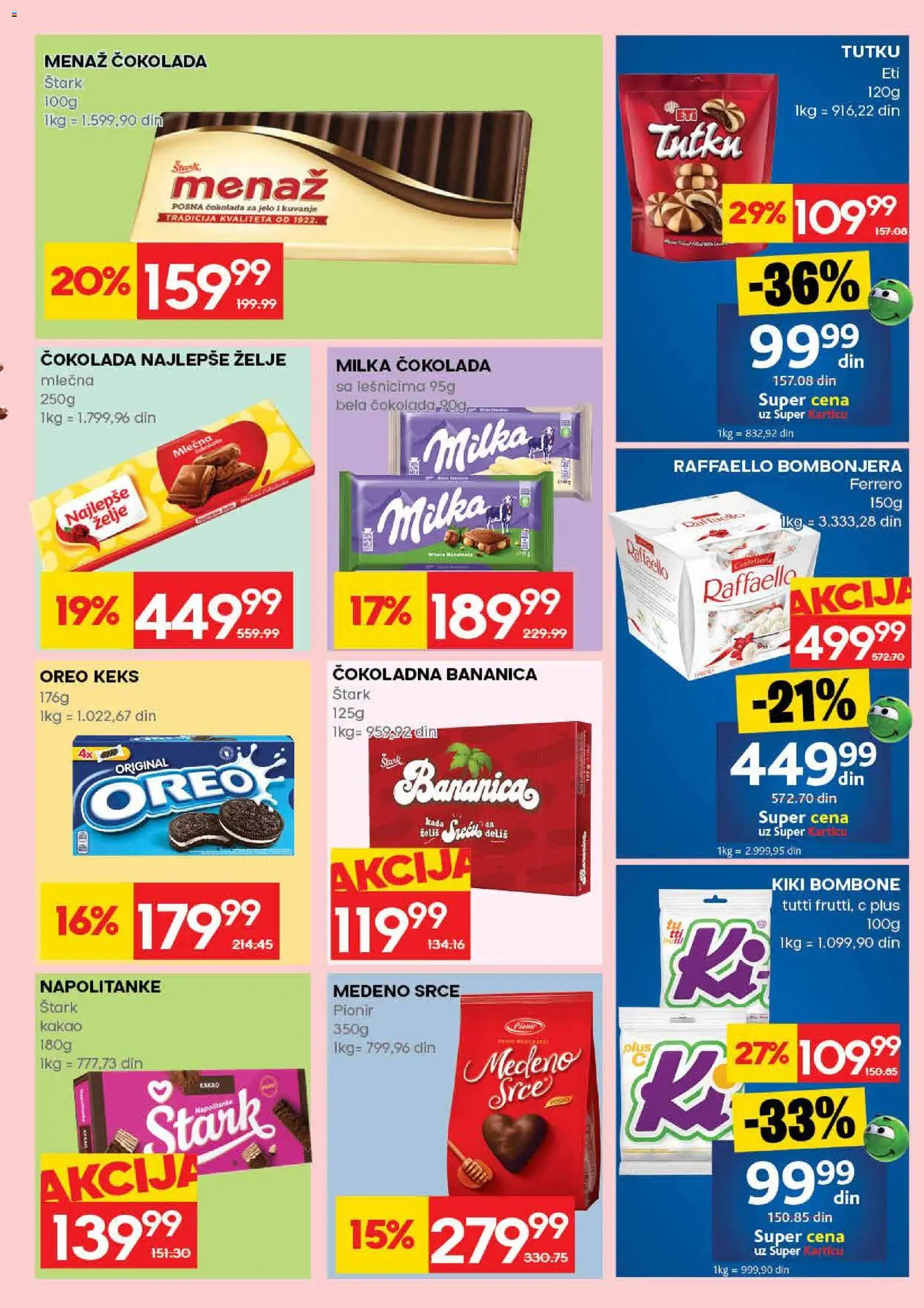 Idea katalog - važi od 09.04.2026 | Strana: 23 | Proizvode: Bombone, Oreo, Čokolada, Napolitanke