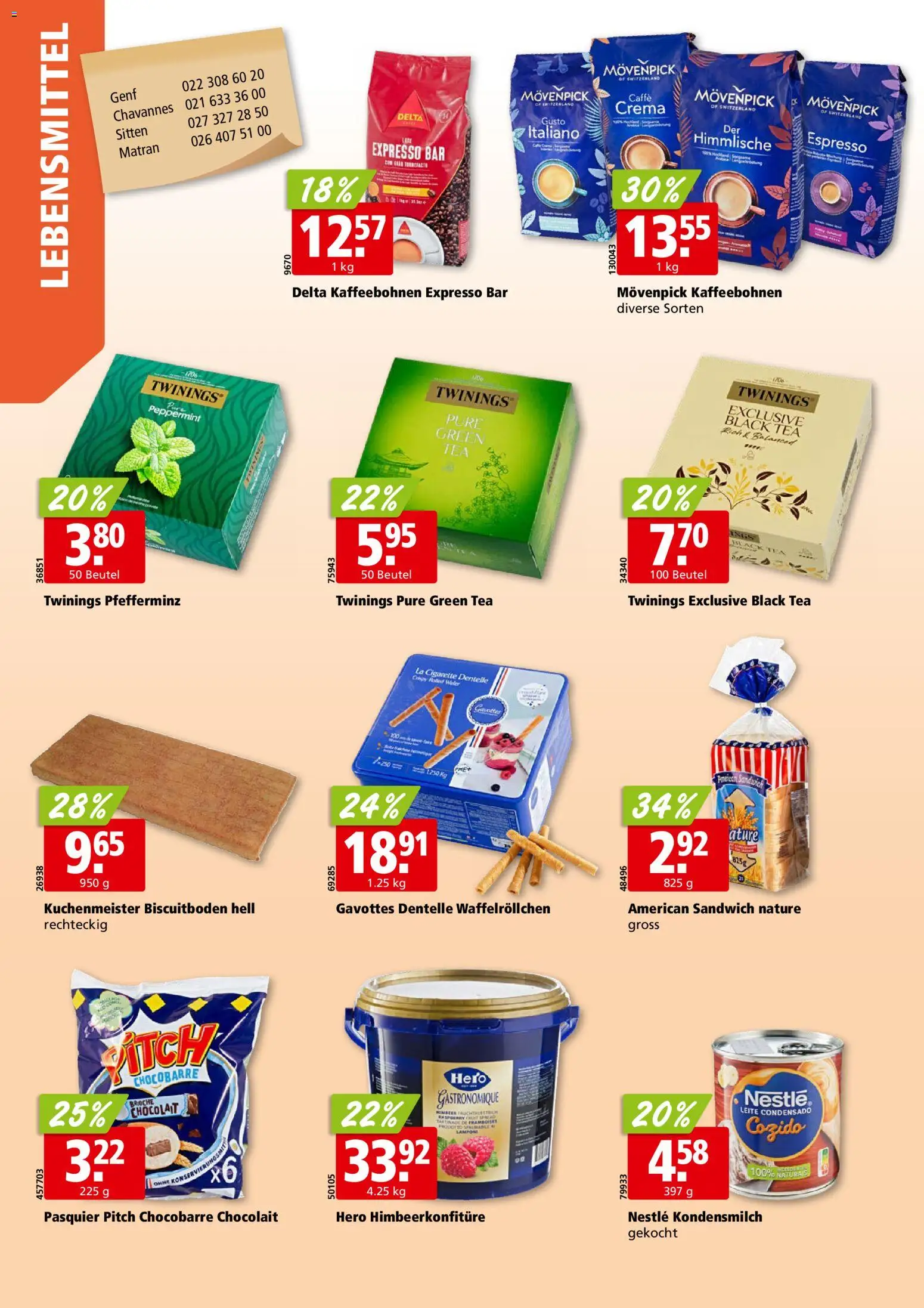 Aligro aktionen Chavannes, Matran, Genf, Sitten – gültig ab 28.09.2026 | Seite: 18 | Produkte: Kondensmilch
