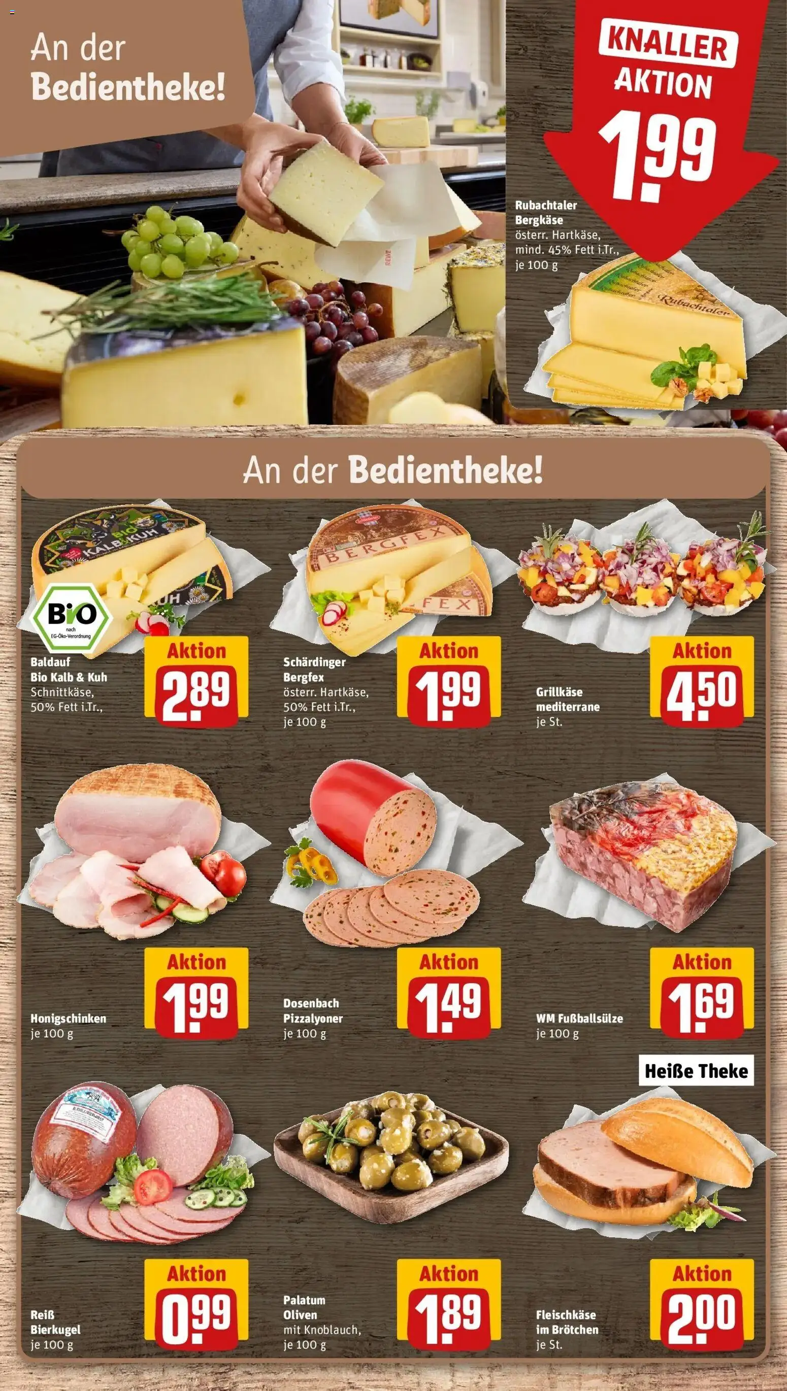 Rewe Prospekt Bönnigheim – gültig ab 08.06.2026 | Seite: 11 | Produkte: Theke, Fußball, Knoblauch