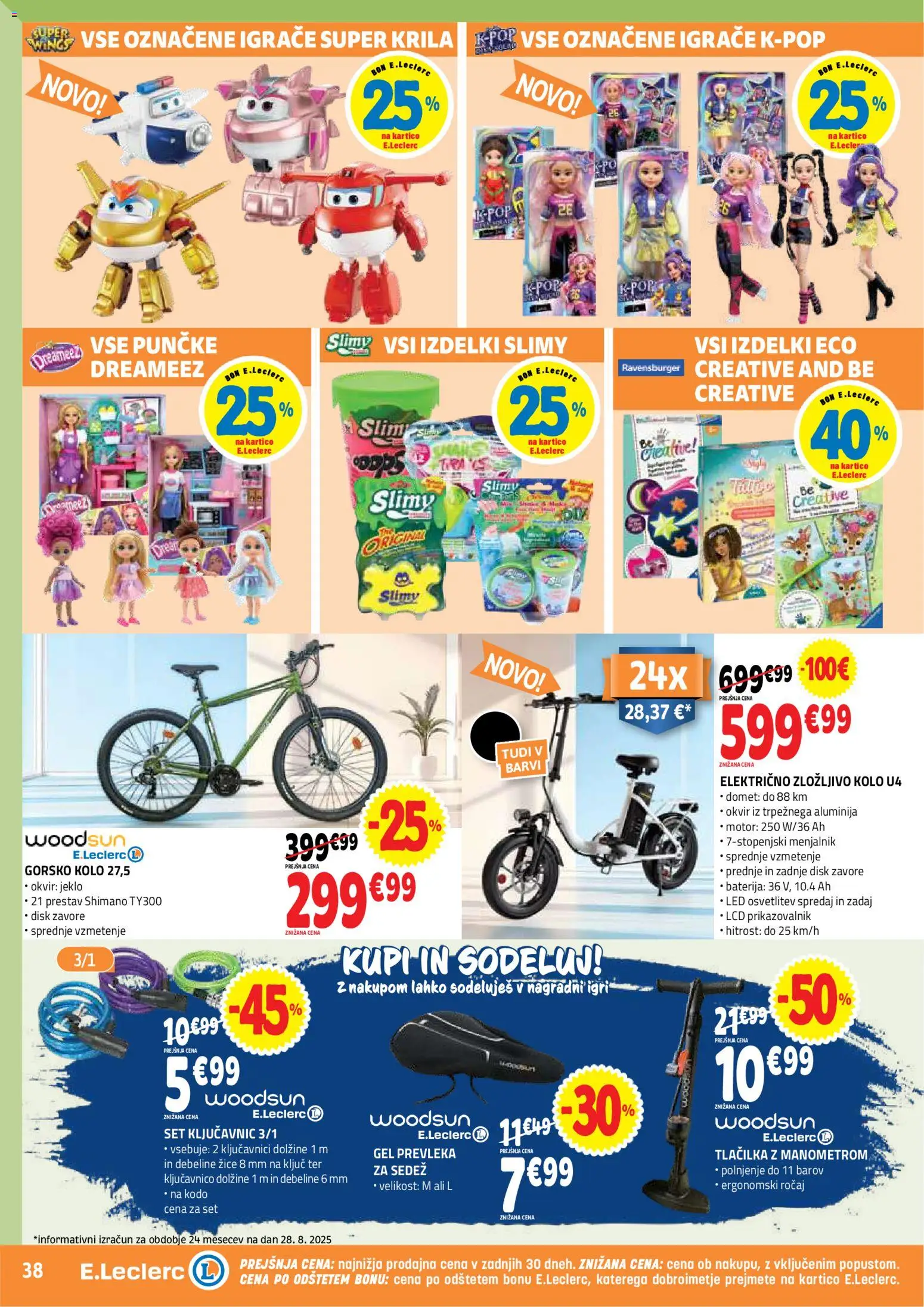 Novi E.leclerc katalog ponudbe – veljaven od 09.09.2026 | Stran: 38 | Izdelki: Baterija, Disk, Okvir, Prevleka