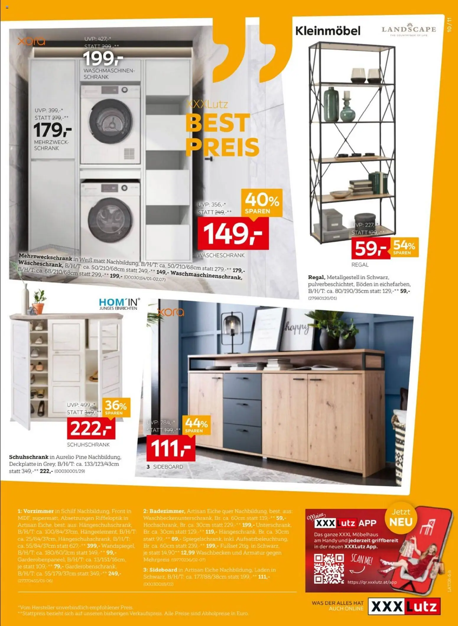 XXXLutz Prospekt aktuell gültig ab 09.06.2026 | Seite: 11 | Produkte: Regal, Schrank, Waschbecken