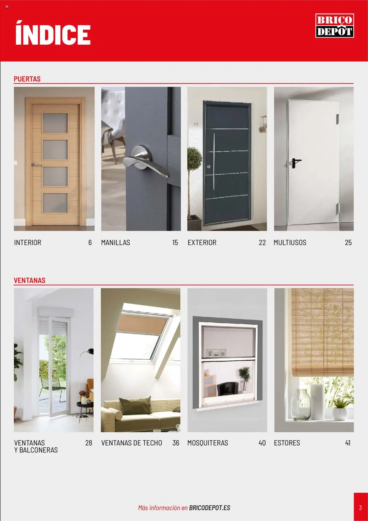 Brico Depôt Puertas y ventanas │ válido desde el 23/07/2025 | Página: 3 | Productos: Puertas