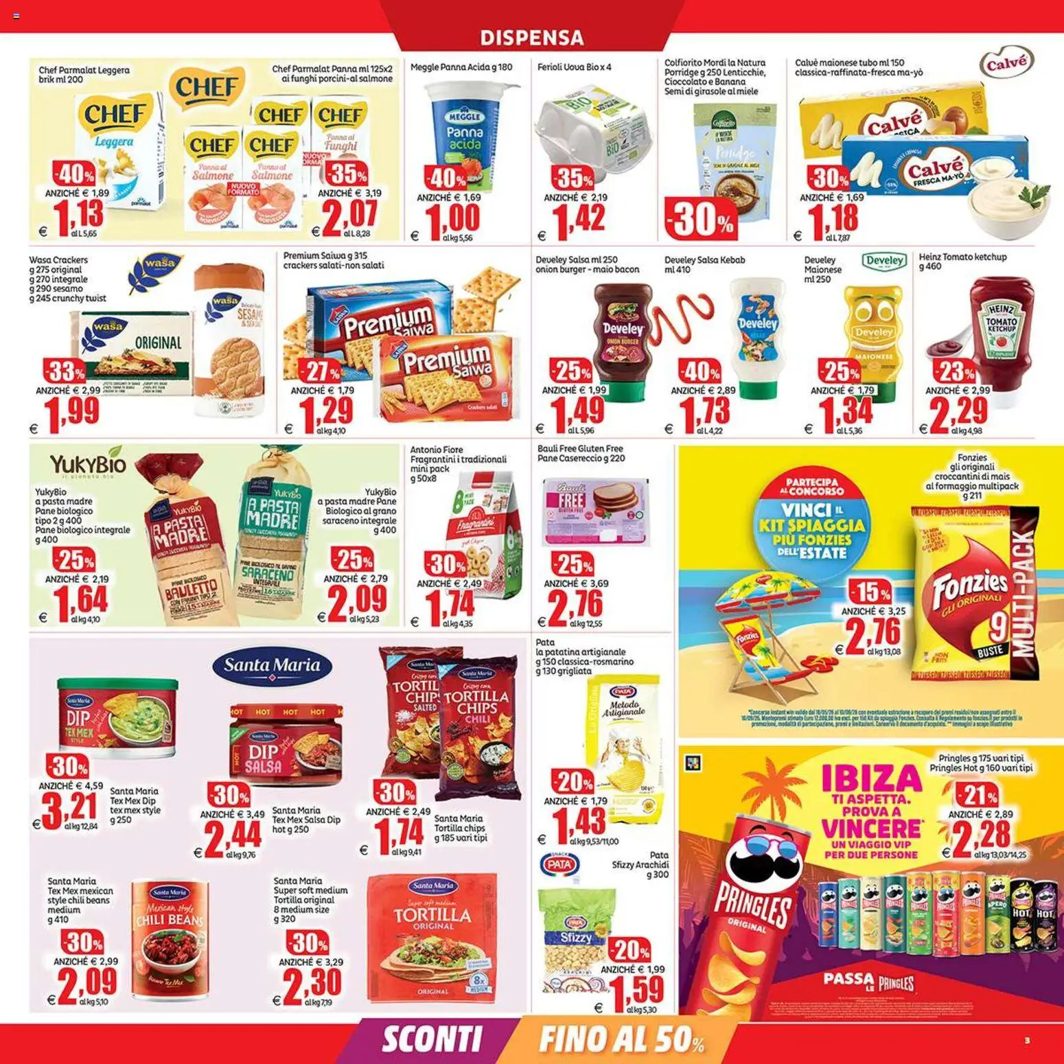 Volantino Elite Supermercati del 17/07/2026 | Pagina: 3 | Prodotti: Uova, Panna, Mais, Miele
