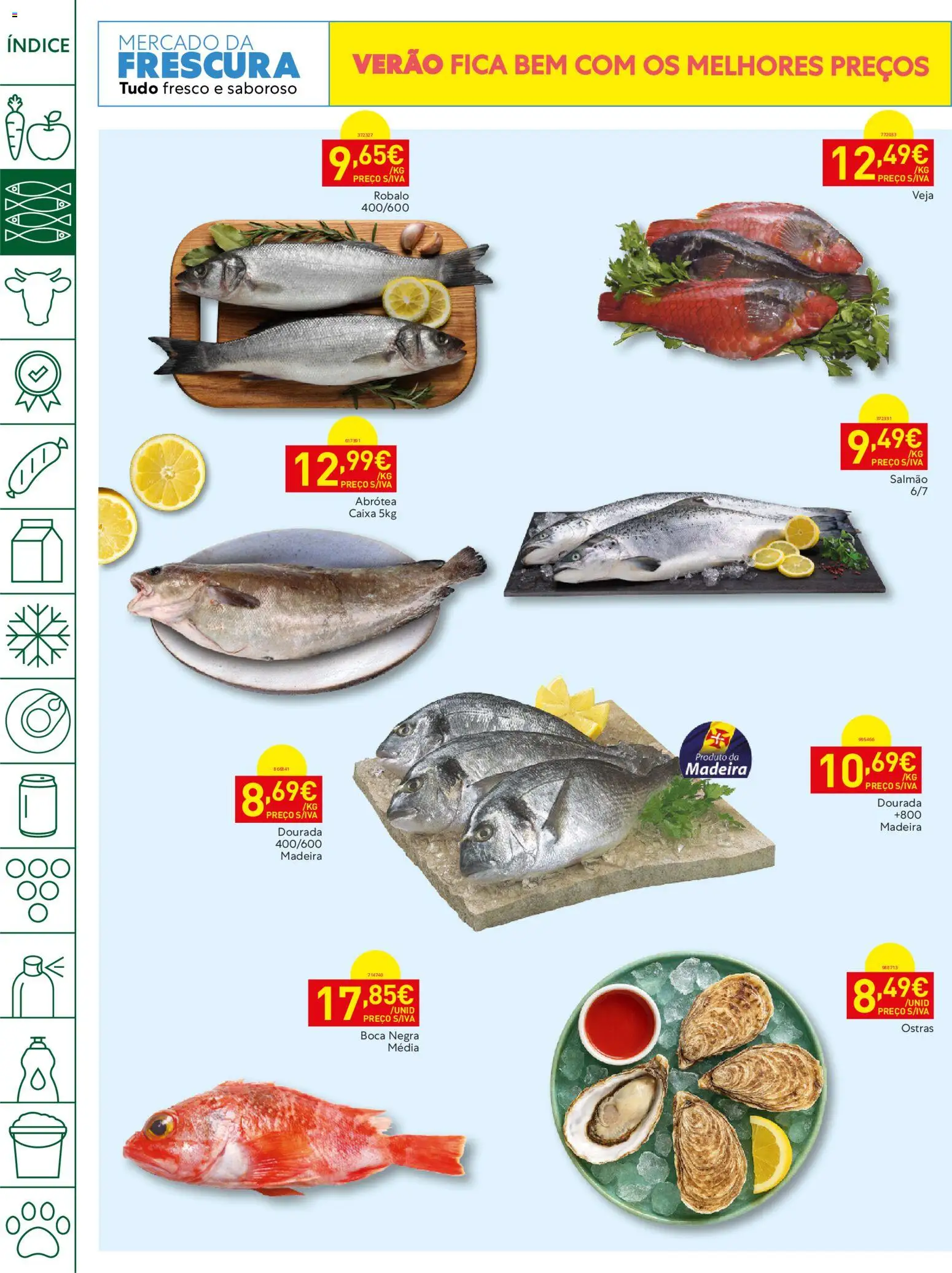 Recheio folheto Madeira │ válido de 23/06/2026 | Página: 4 | Produtos: Dourada, Ostras, Salmão, Caixa