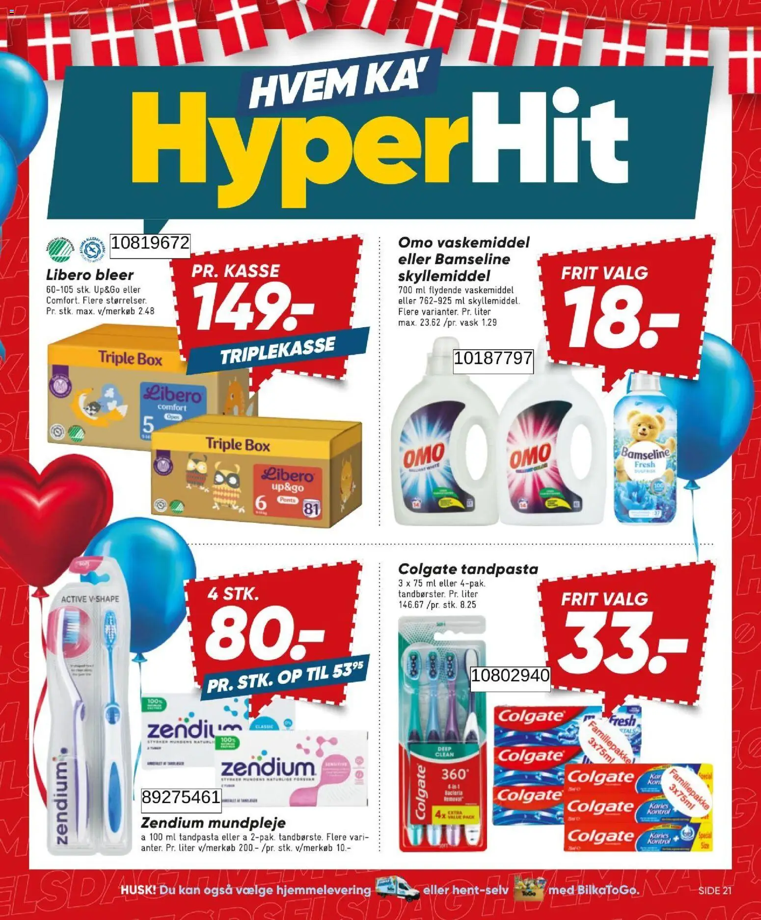 Bilka tilbudsavis – gyldig fra 31/07/2026 | Side: 21 | Produkter: Tandpasta, Skyllemiddel