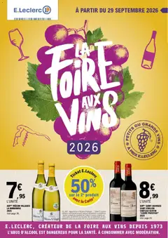 E.Leclerc - Prévisualisation de E.Leclerc Foire aux vins - mixte valide à partir de 29/09/2026