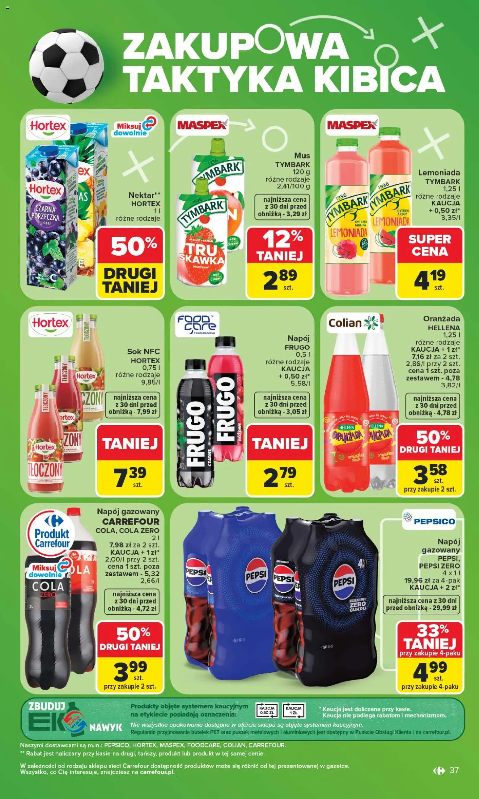 Carrefour gazetka od 29.06.2026 | Strona: 39 | Produkty: Malina, Pepsi, Porzeczka, Sok