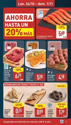 Vista previa Carne de vacuno troceada, Carne de origen nacional. 450 g aprox. (13.98 €/kg) válido desde el 26/10/2026 | Página: 9