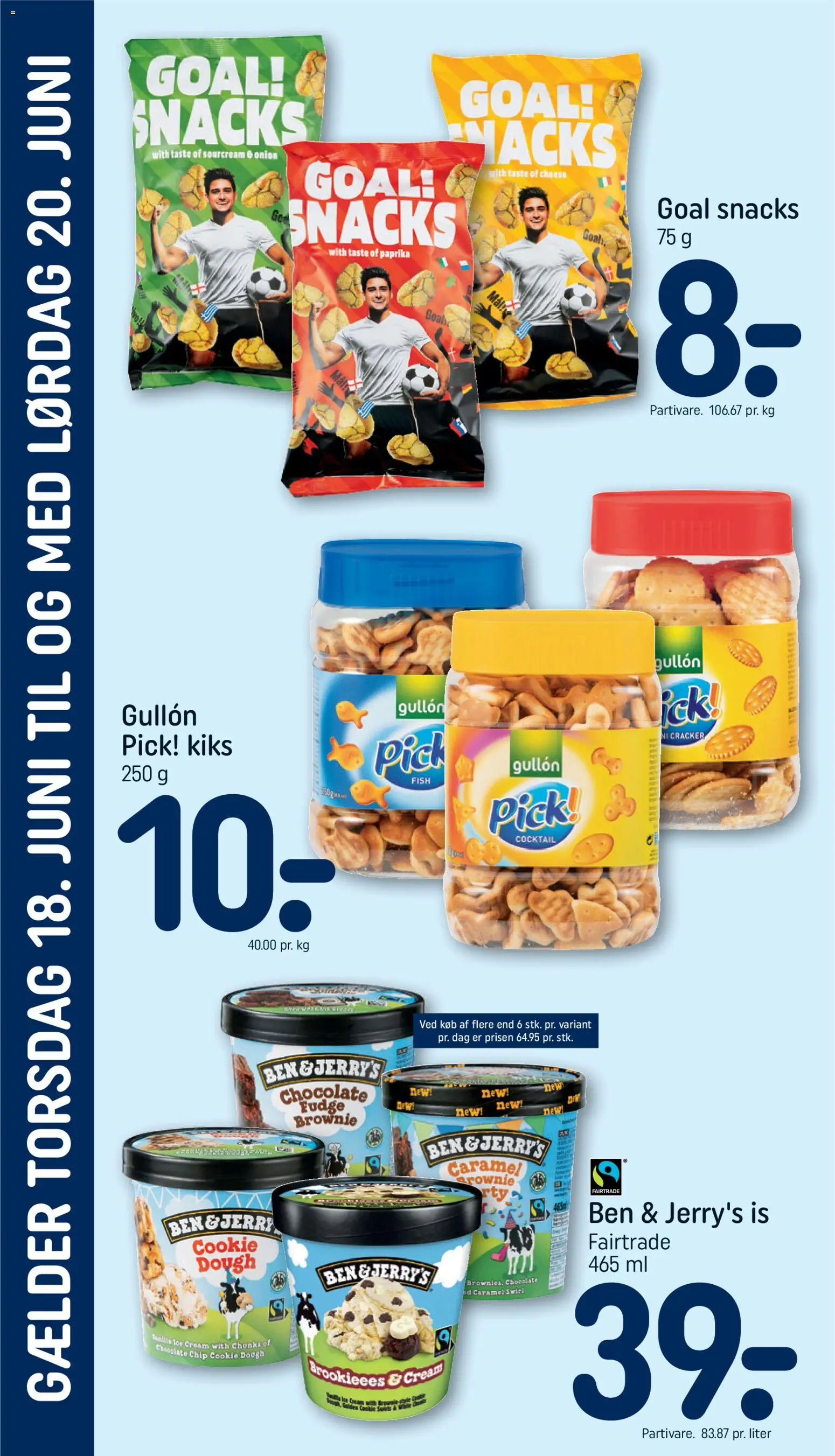 Rema 1000 tilbudsavis – gyldig fra 18.06.2026 | Side: 2 | Produkter: Chips, Is, Paprika