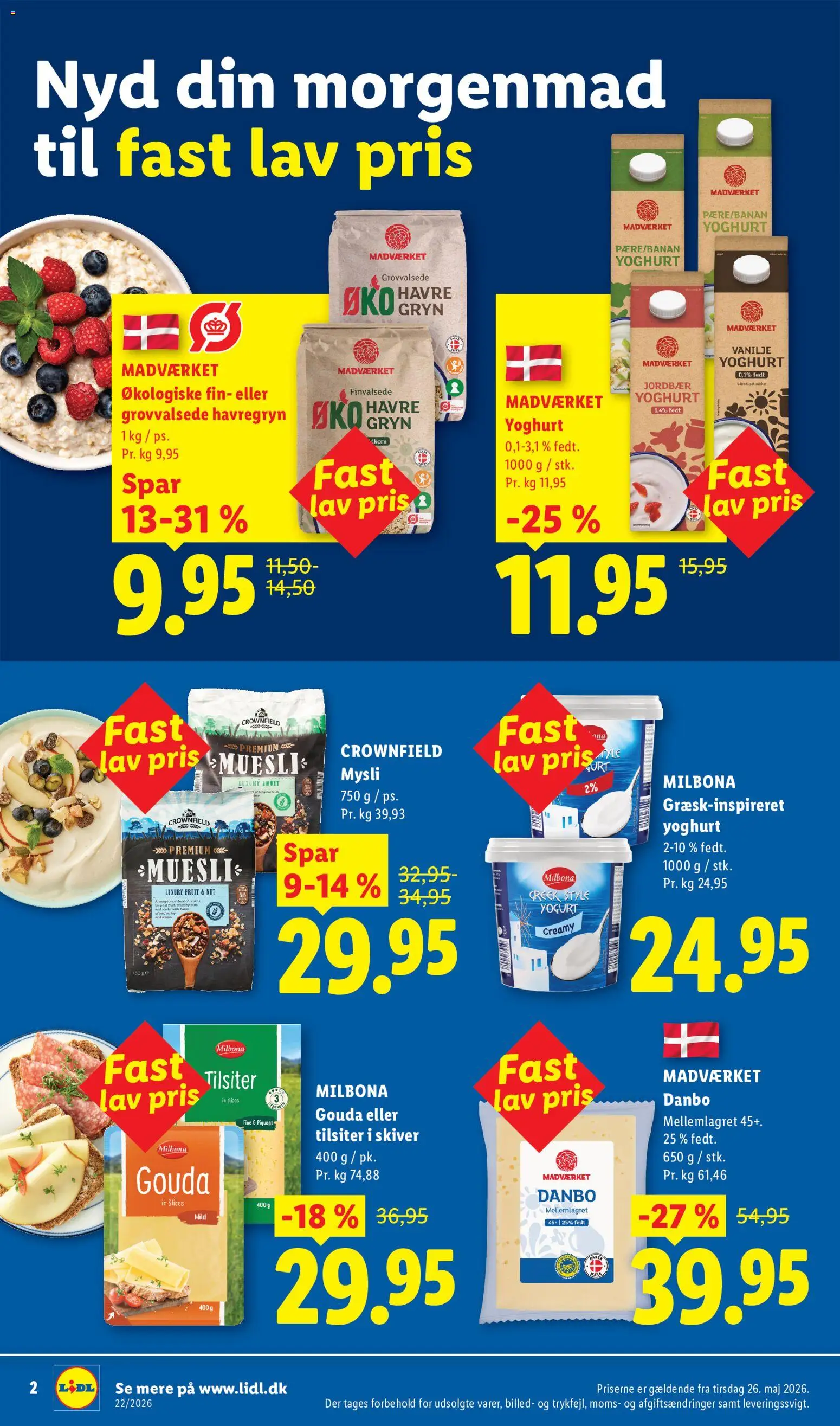 Lidl tilbudsavis – gyldig fra 28.05.2026 | Side: 11 | Produkter: Yoghurt, Jordbær, Havregryn, Vanilje
