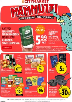K-Citymarket-mainoslehti voimassa 18.05.2026 alkaen
